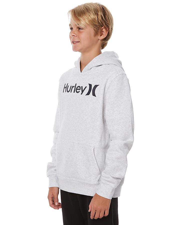 Hurley Kids Boys Surfclub One And Only Pullover Hoodie - Birch Heather ...