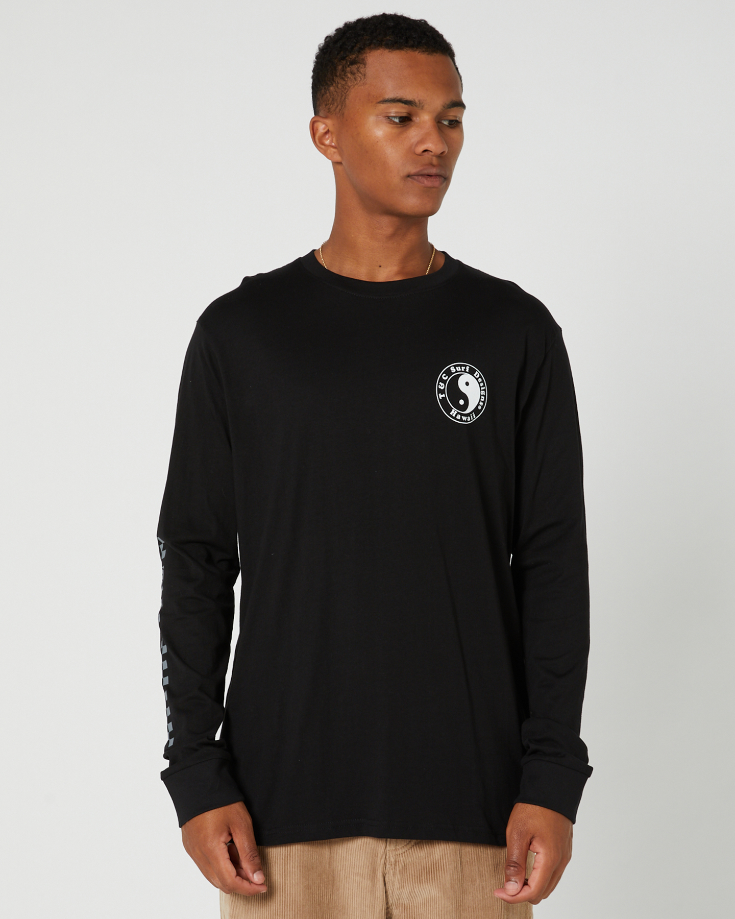 Town And Country Og Checker Ls Tee - Black | SurfStitch