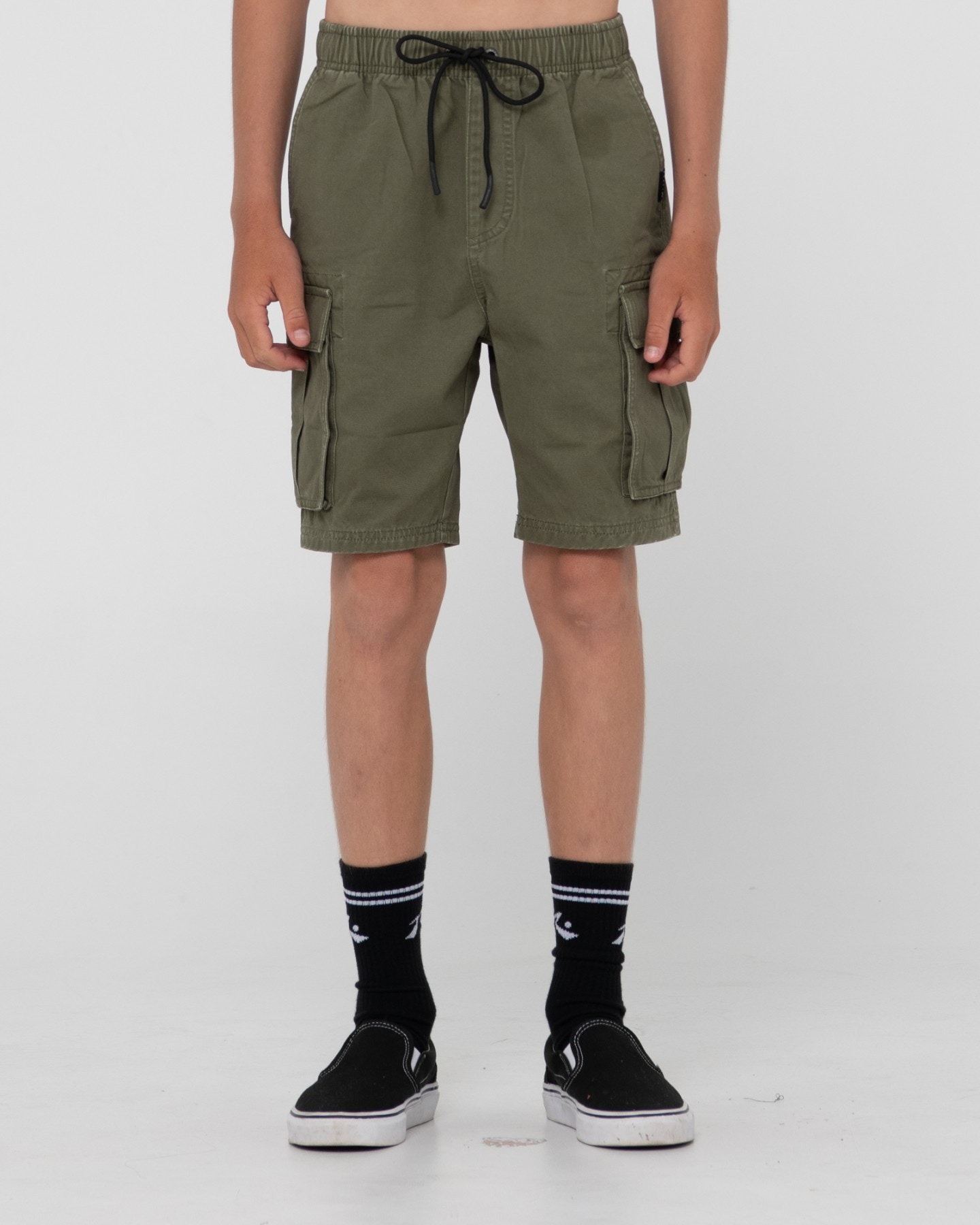 Boys green cargo shorts store