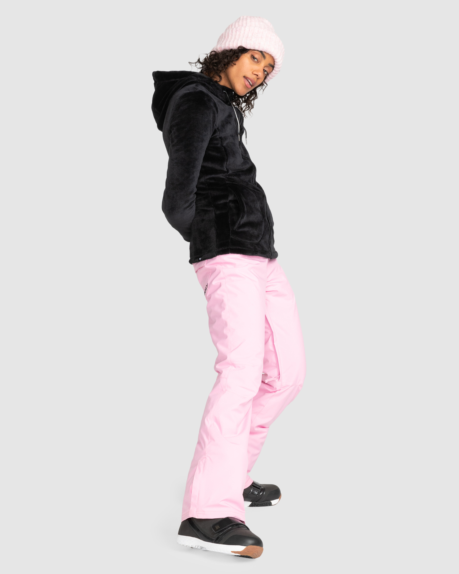 Roxy Womens Backyard Technical Snow Pants - Pink Frosting