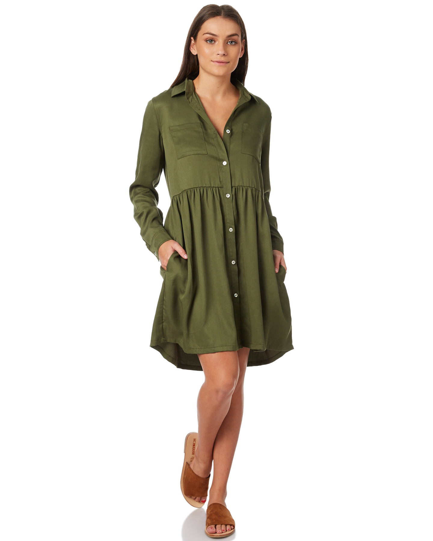 khaki dresses