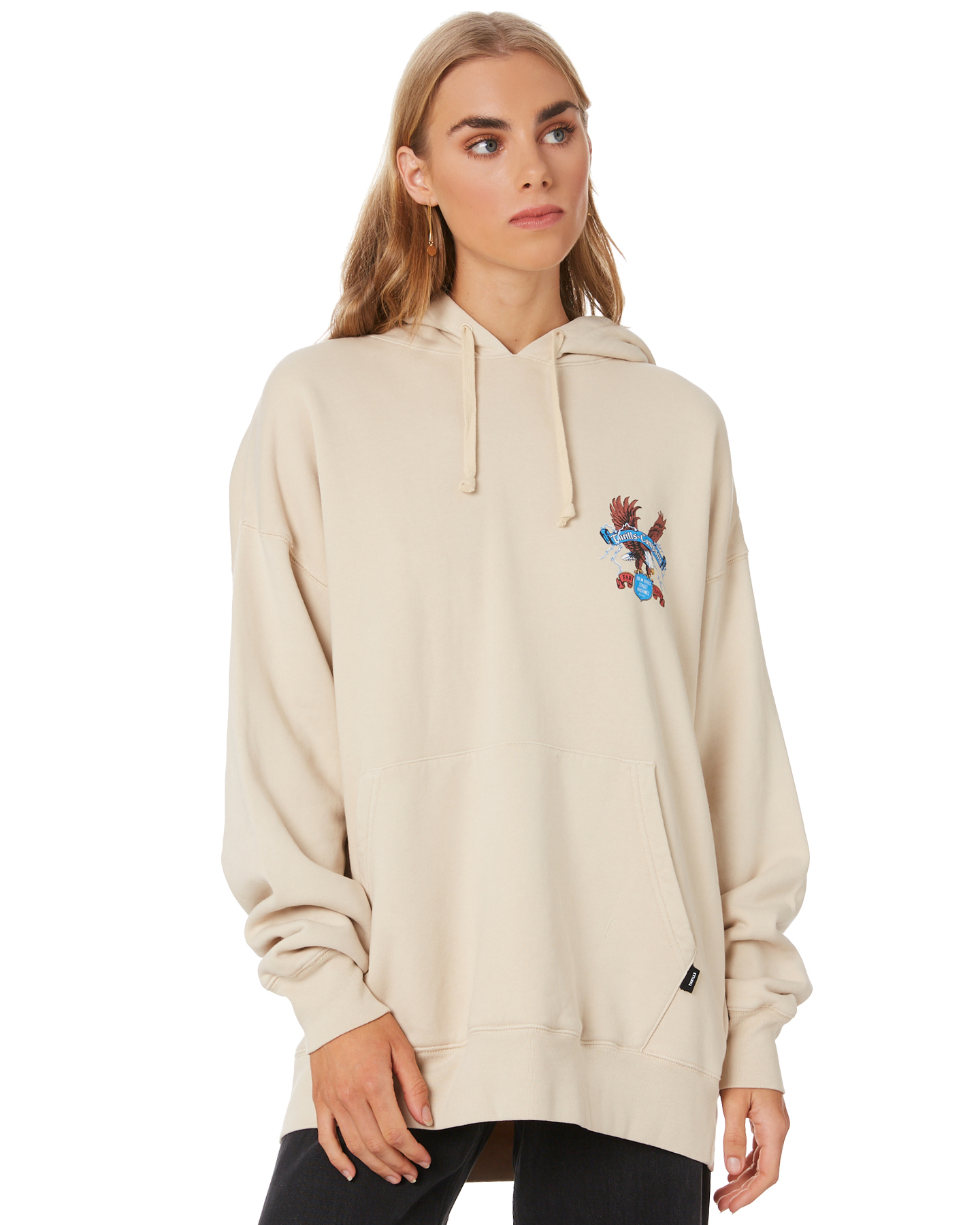 Thrills Electric Eagle Slouch Hood - Thrift White | SurfStitch