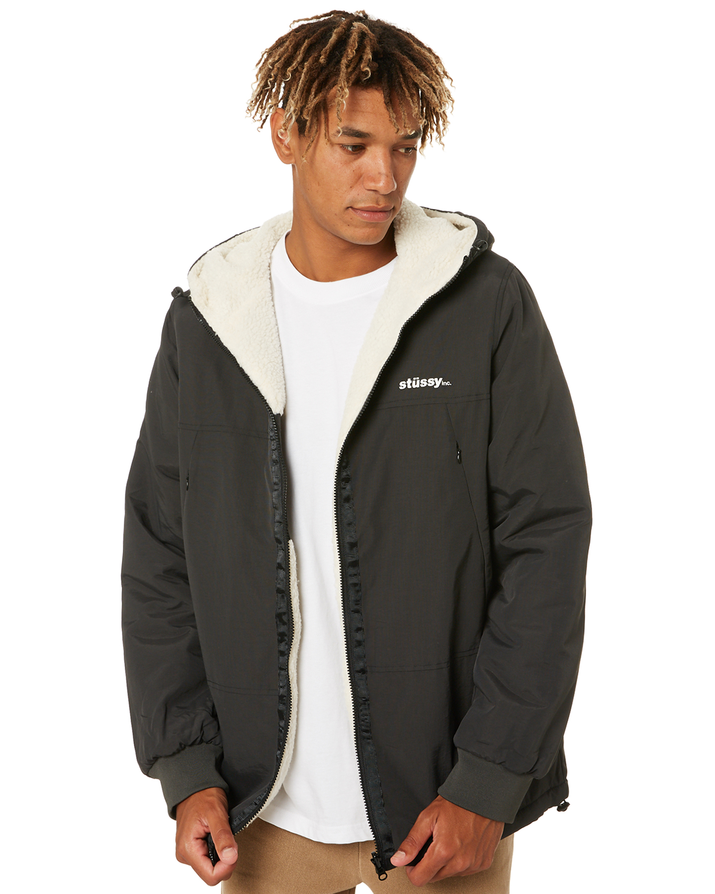 stussy jacket reversible