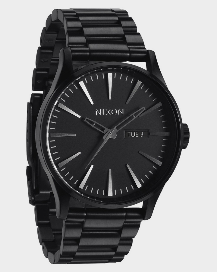 Black online nixon watch