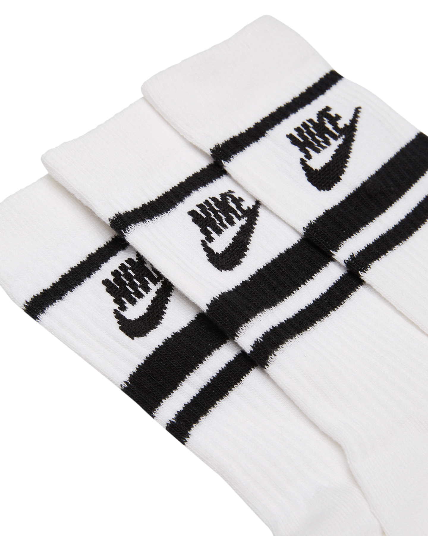 Nike Sportswear Essential Mens Socks - White Black | SurfStitch
