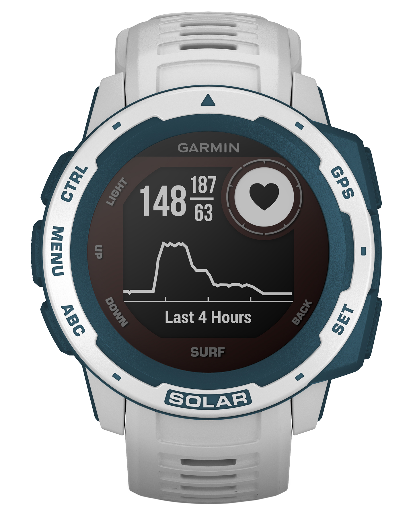 Garmin Instinct Solar Surf Edition Smart Watch Cloudbreak SurfStitch
