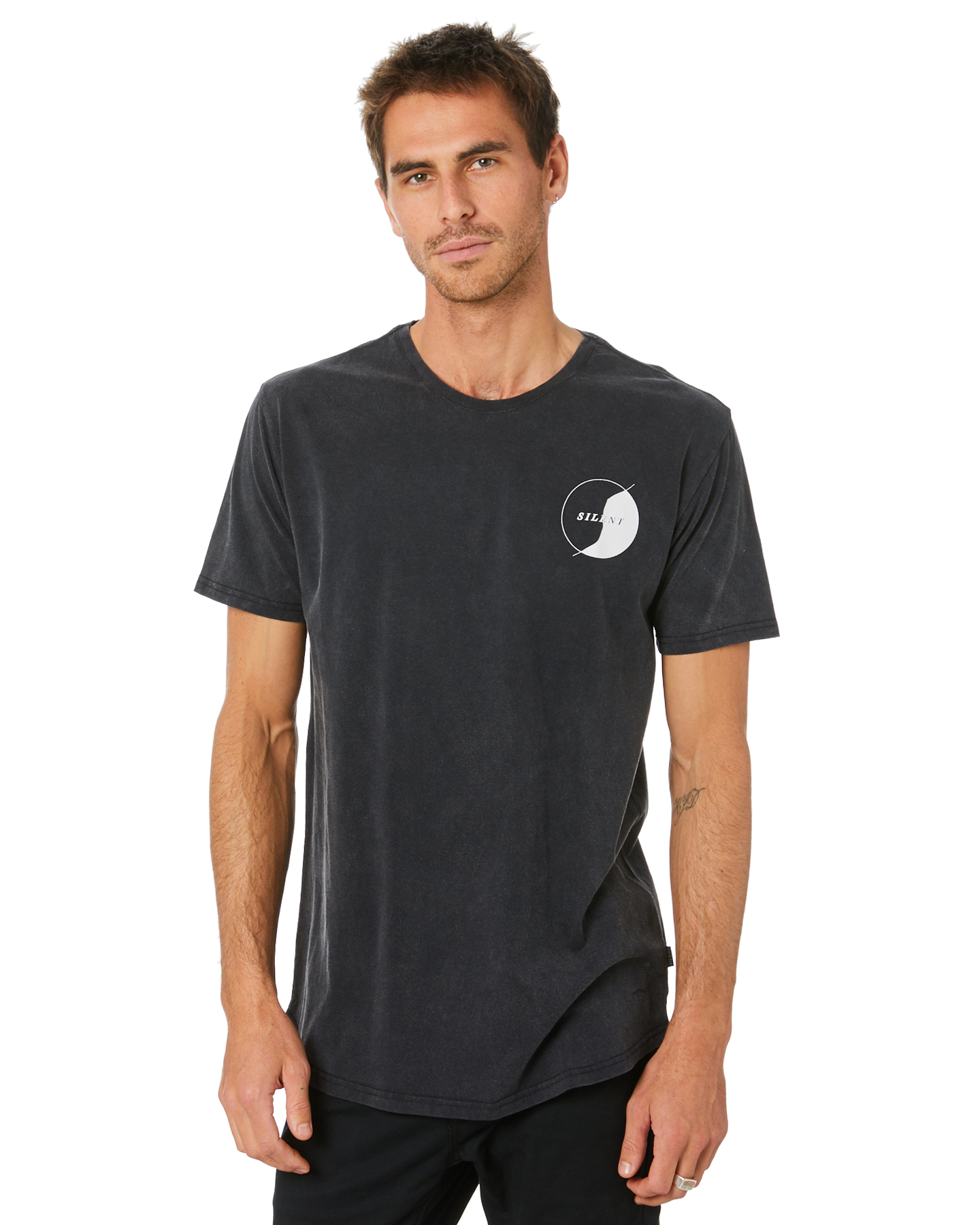 Silent Theory Wire Mens Tee - Washed Black | SurfStitch