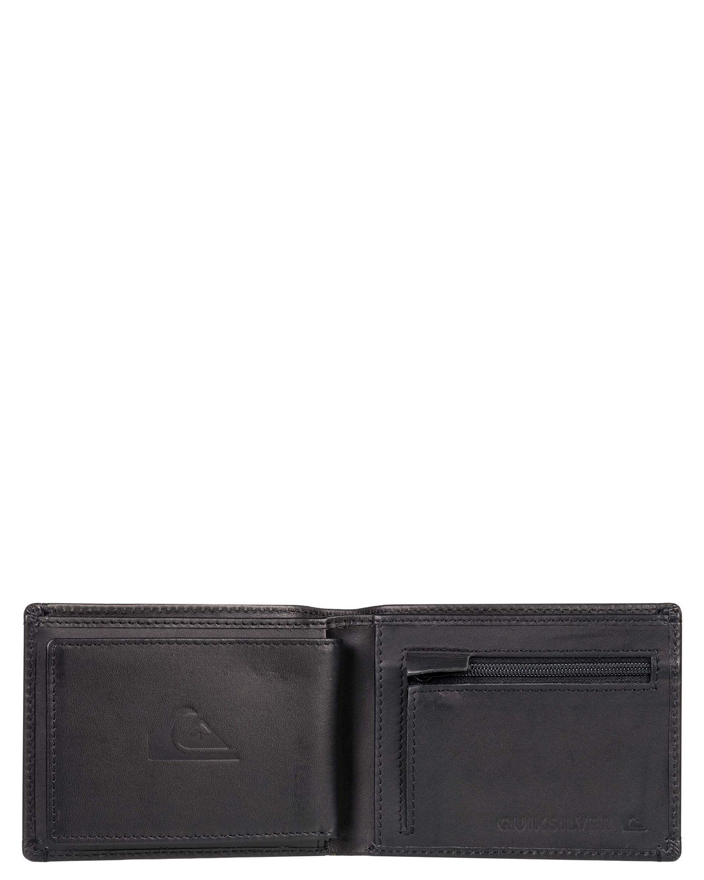 Quiksilver New Miss Dollar - Leather Bi-Fold Wallet - Black | SurfStitch