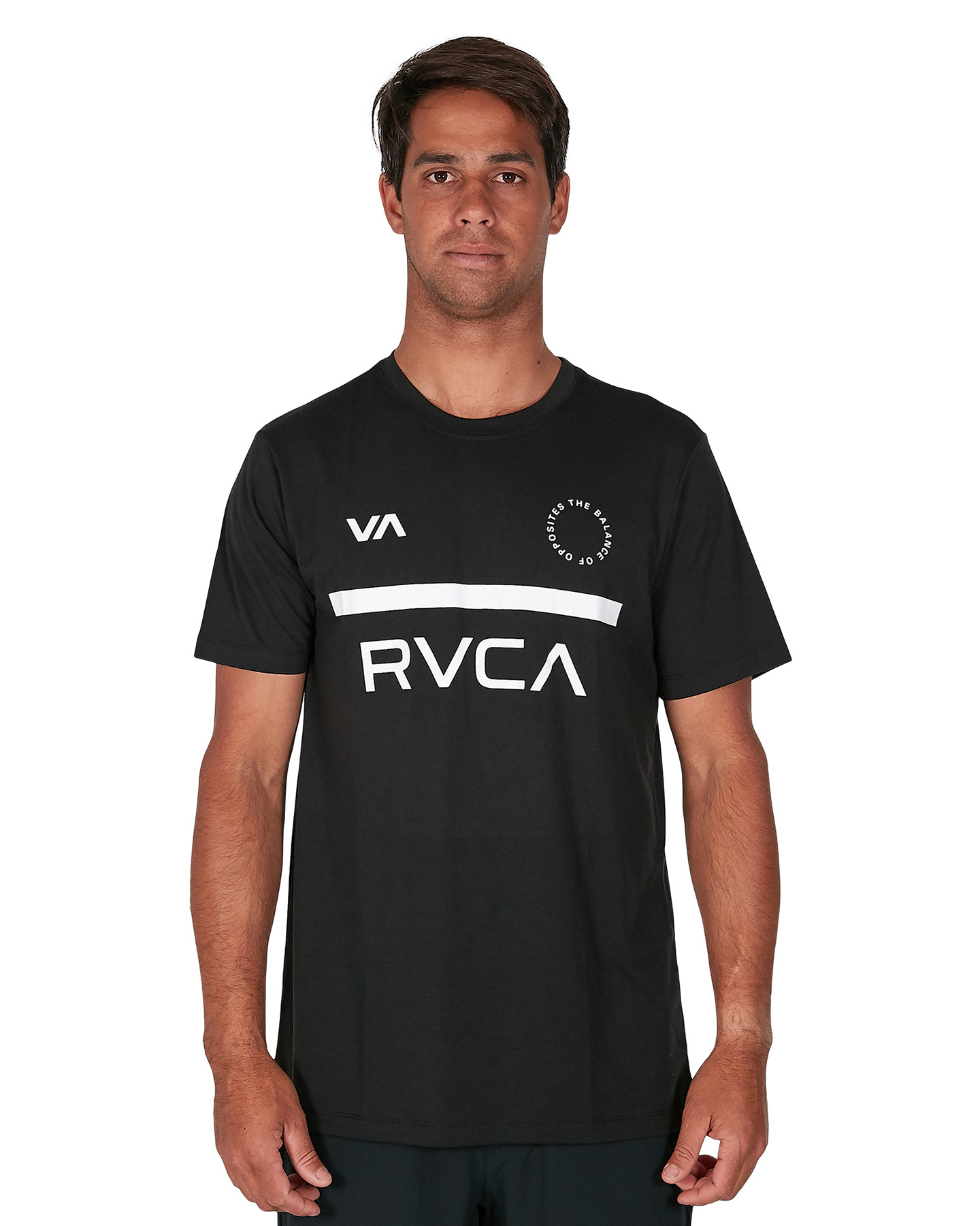 Rvca Mid Bar Short Sleeve Tee - Black | SurfStitch