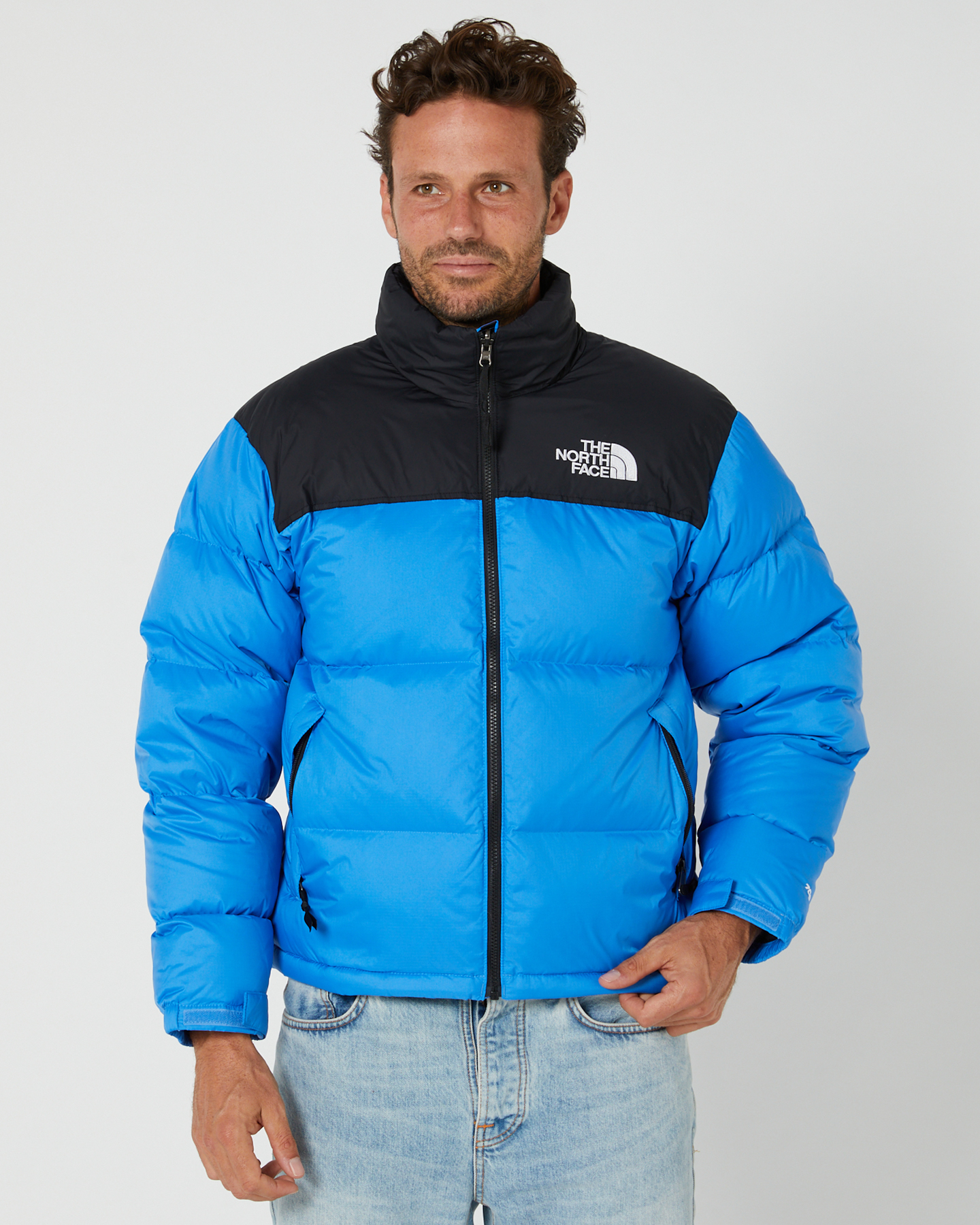 The North Face Mens 96 Retro Nuptse Jacket - Blue | SurfStitch