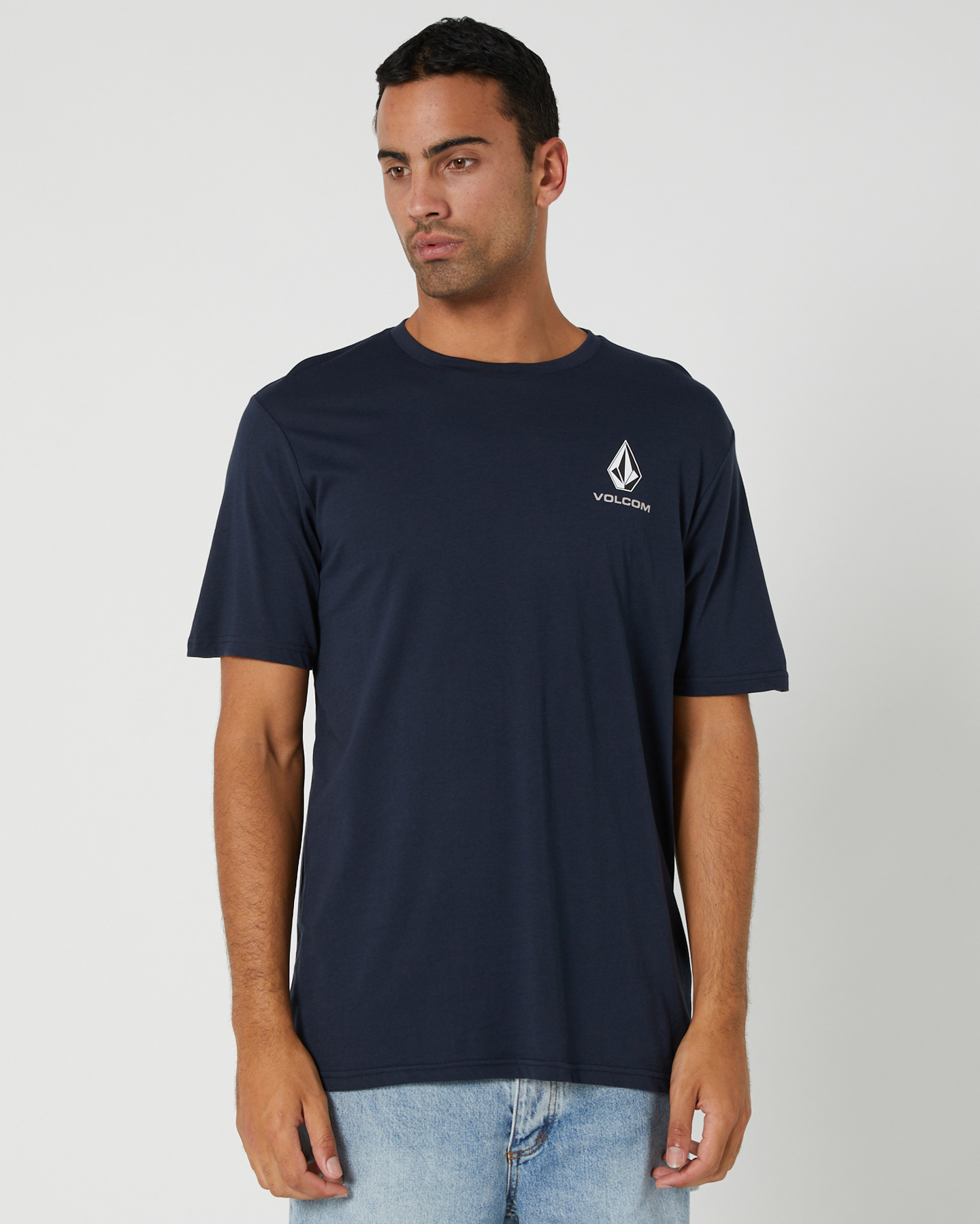 Volcom Corp Mens Ss Tee - Navy | SurfStitch