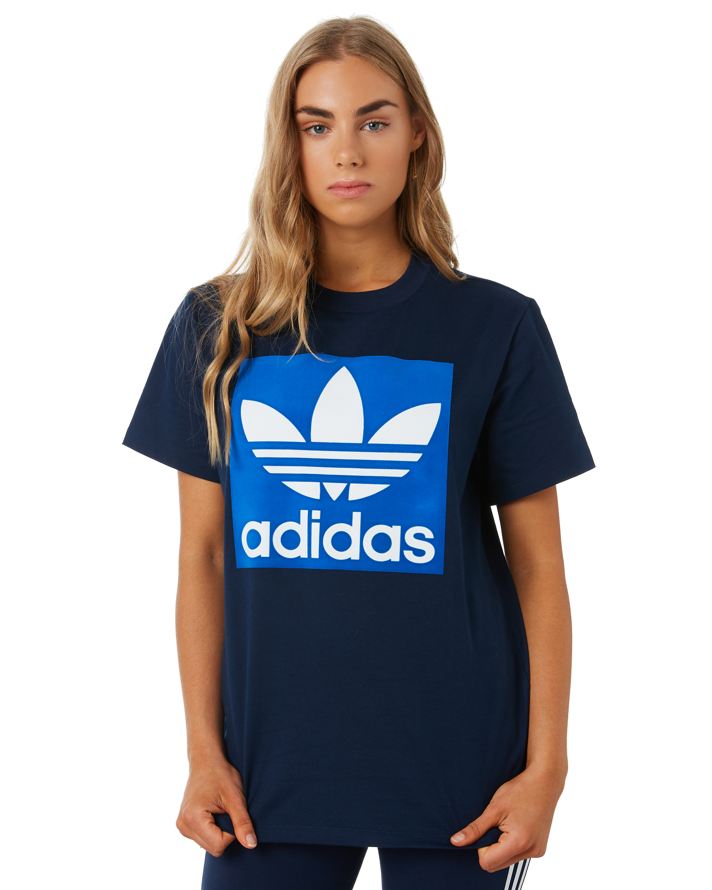 Adidas Womens Bf Tee - Collegiate Navy | SurfStitch