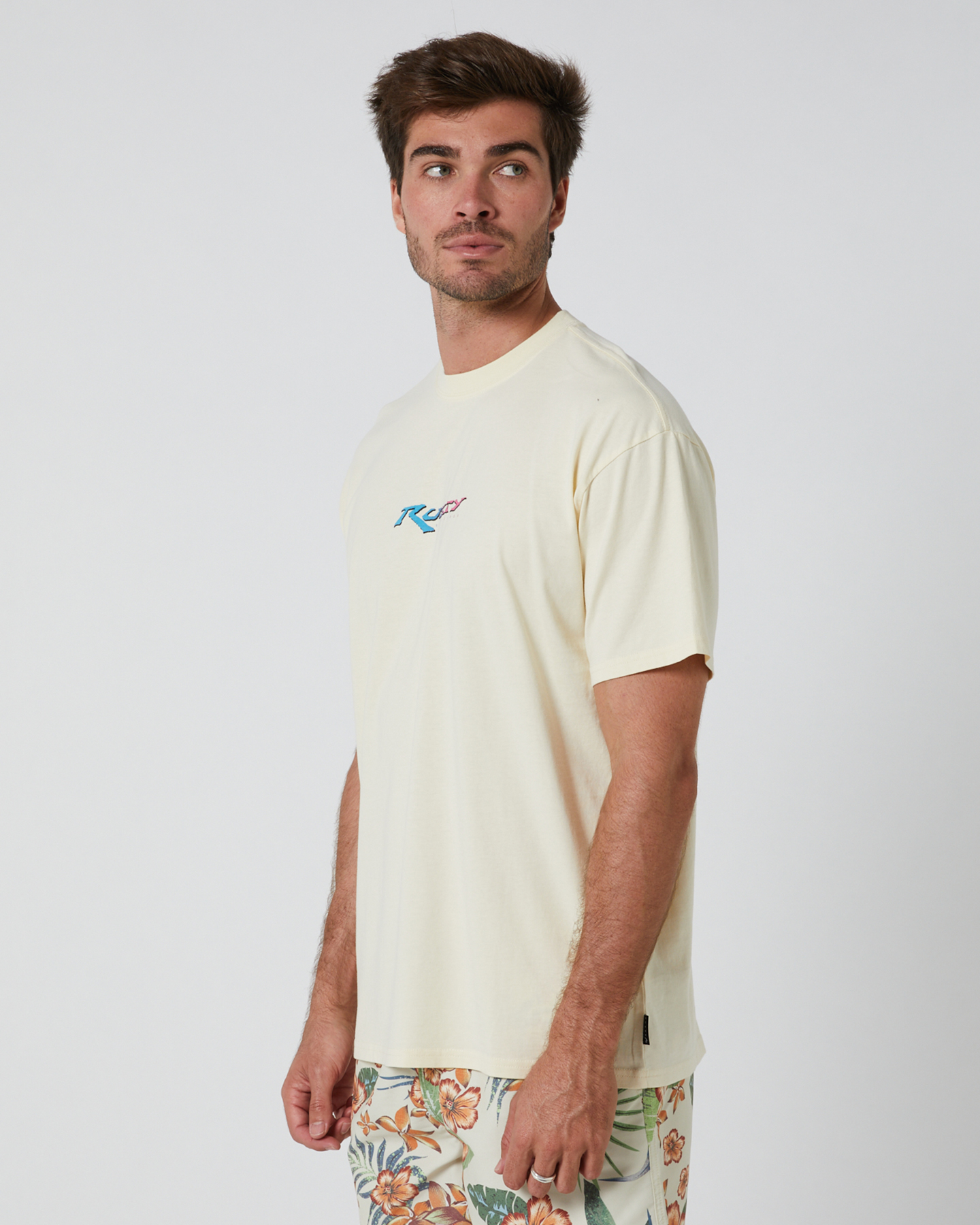 Rusty Before Crowds All In Short Sleeve Tee - Ecru | SurfStitch
