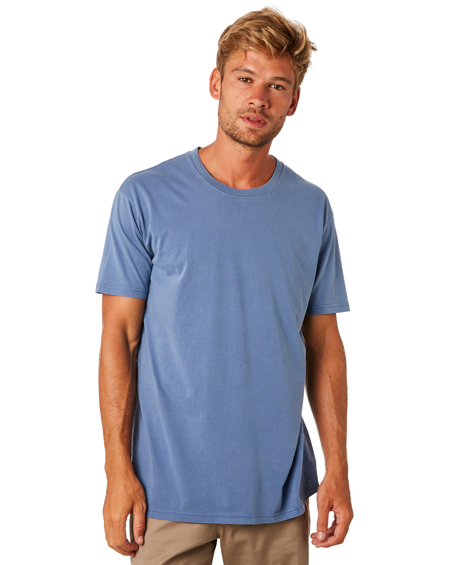 As Colour Faded Mens Tee - Faded Blue | SurfStitch