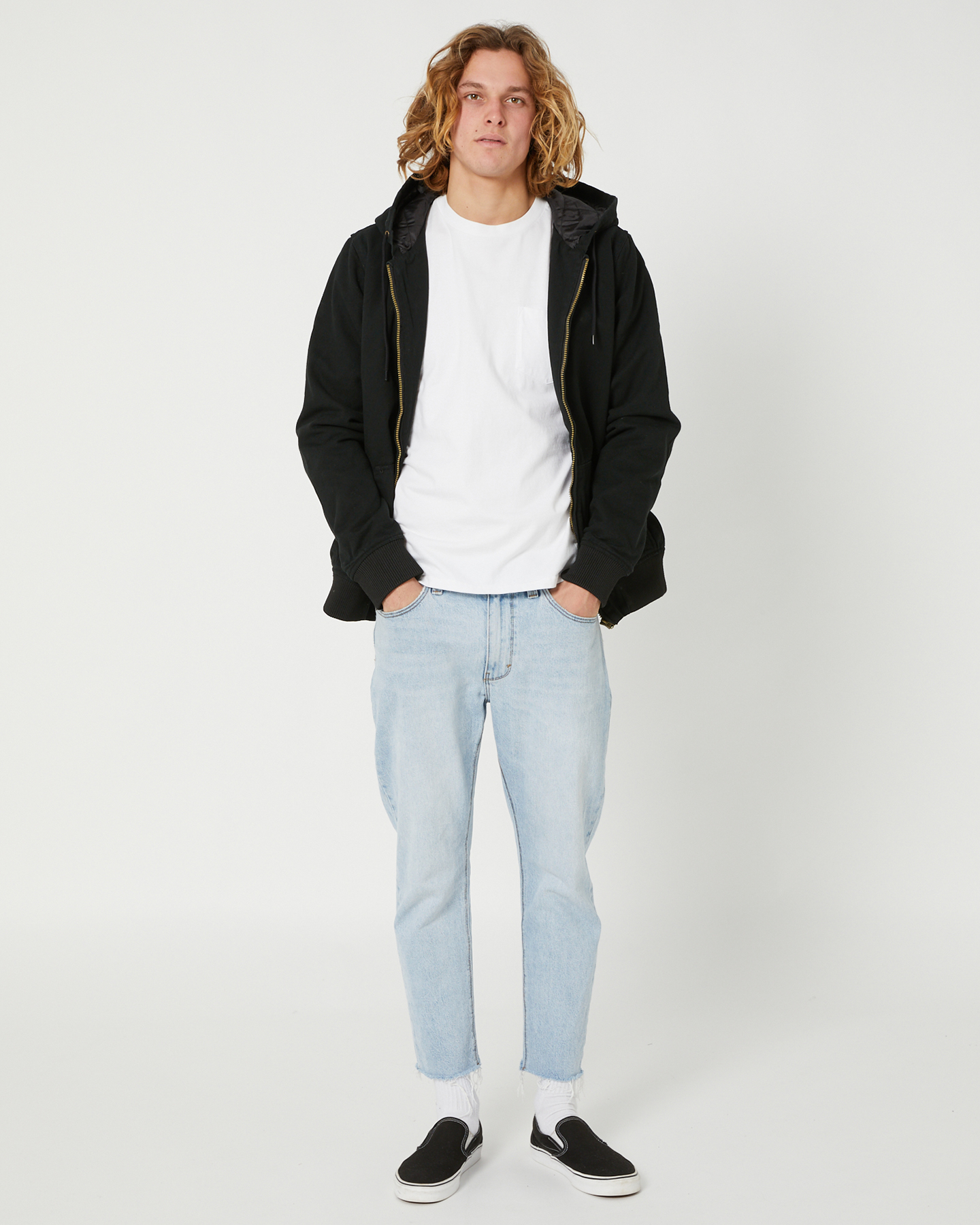 Depactus Canyon Canvas Hooded Jacket - Black | SurfStitch