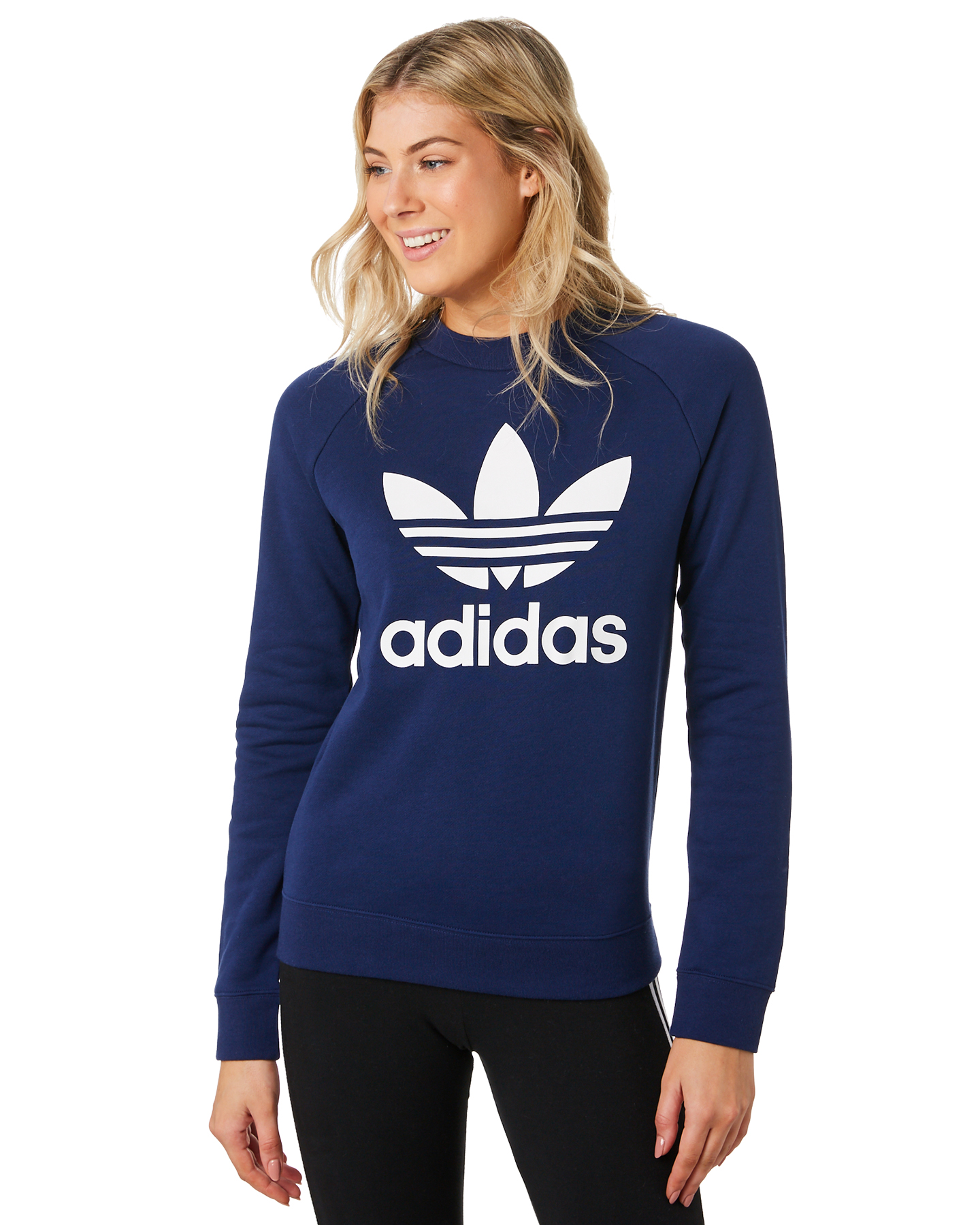 Adidas Trf Crew Sweat - Dark Blue | SurfStitch