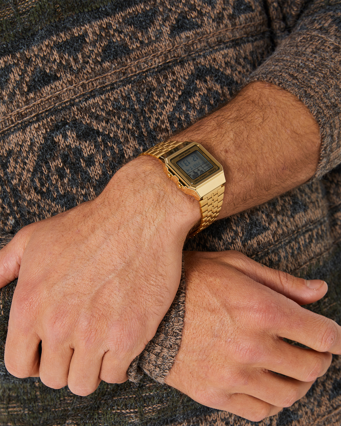 casio mini watch gold