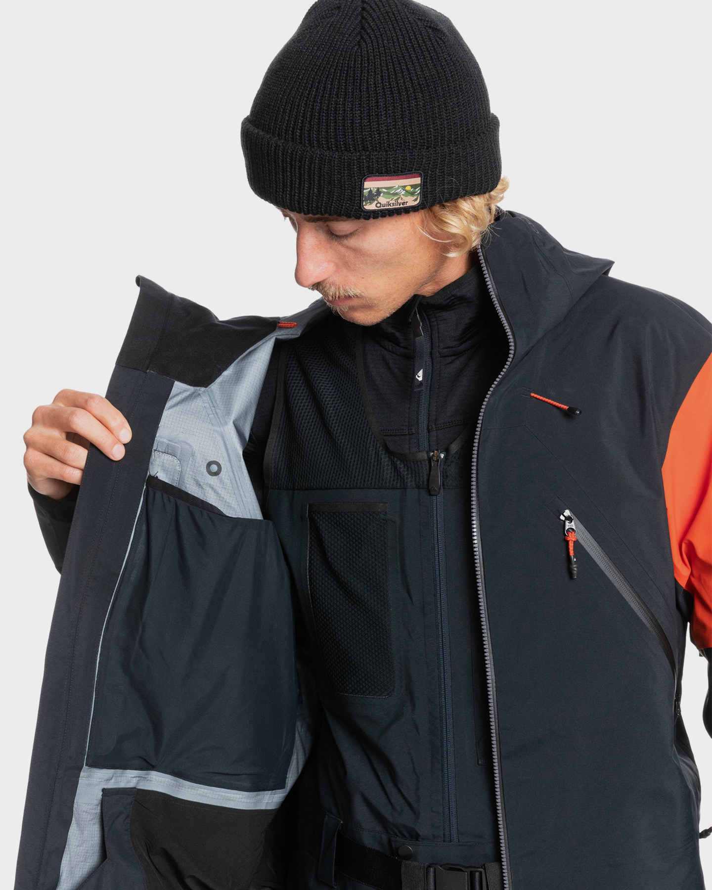 Quiksilver Mens Highline Pro 3L Gore-Tex Snow Jacket - True Black