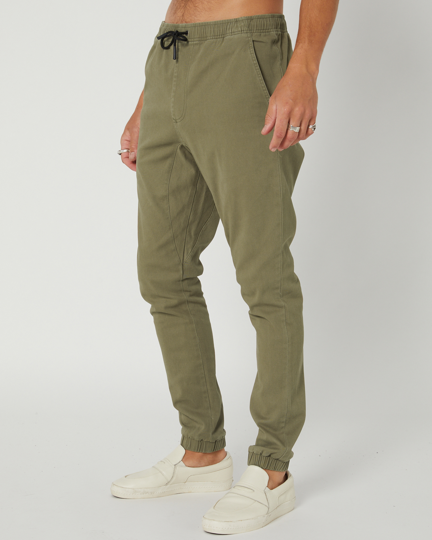 two tone pants black and white