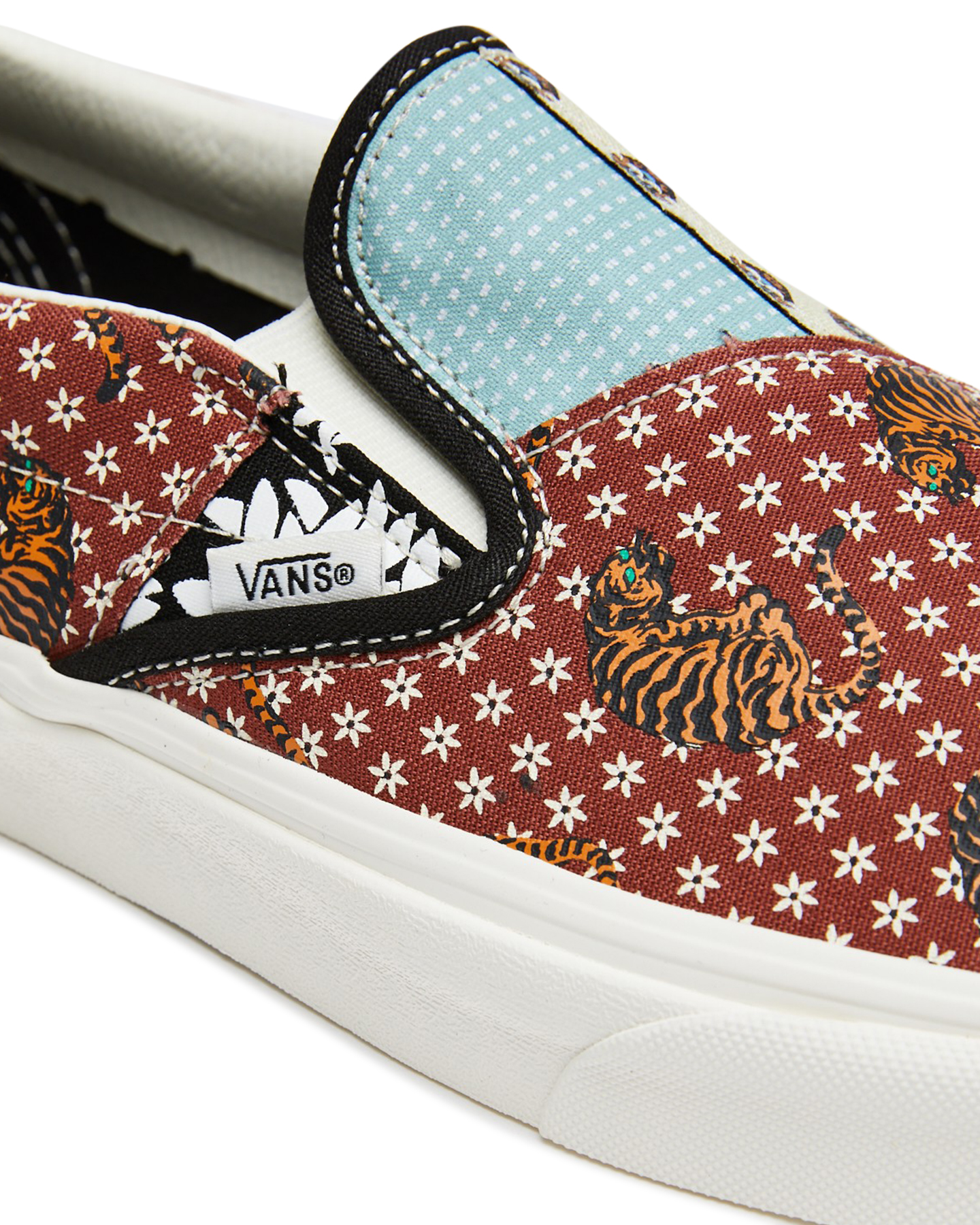 Vans Mens Classic Slip On - Tiger Patchwork | SurfStitch