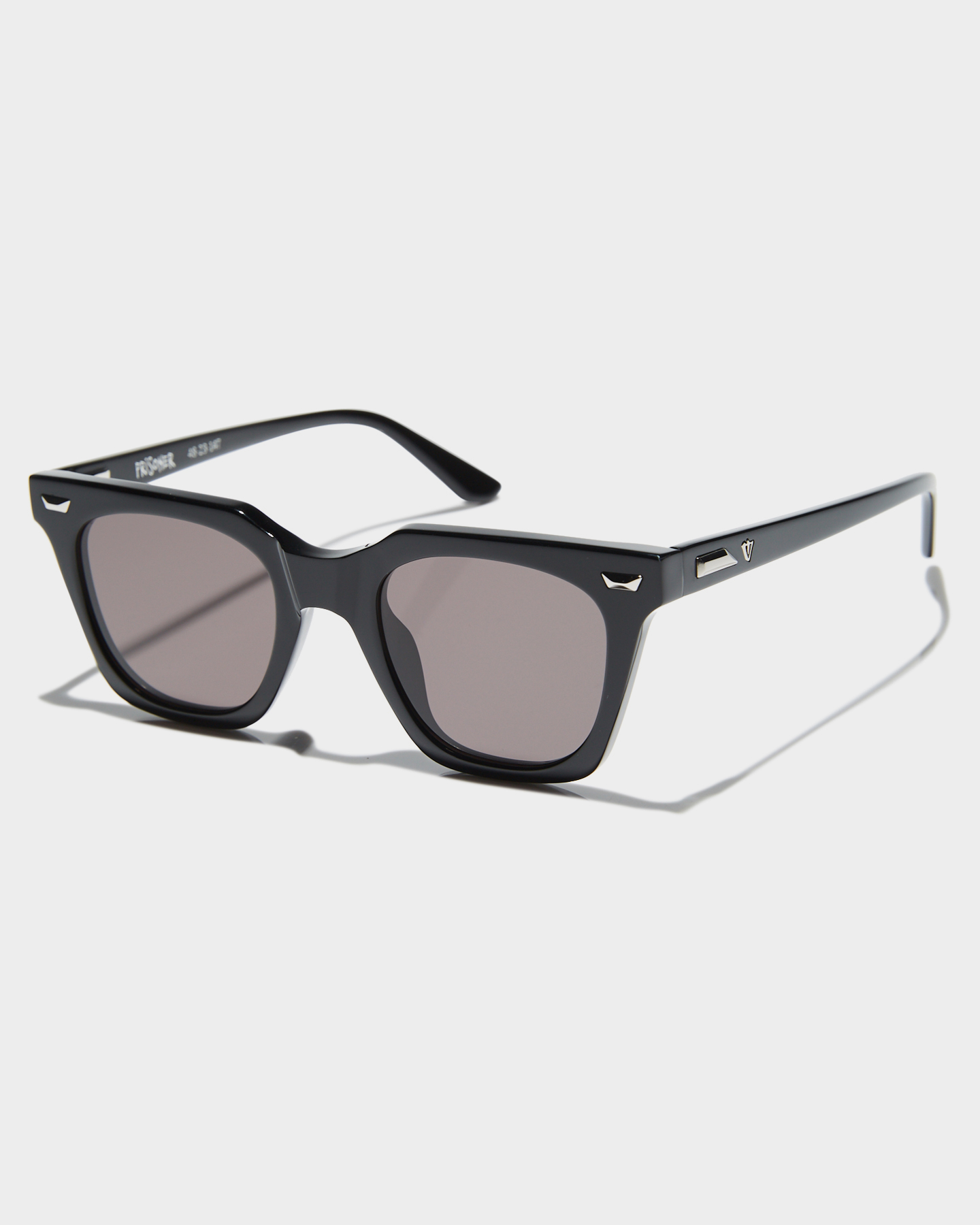 Valley Prisoner Sunglasses - Gloss Black Silver | SurfStitch