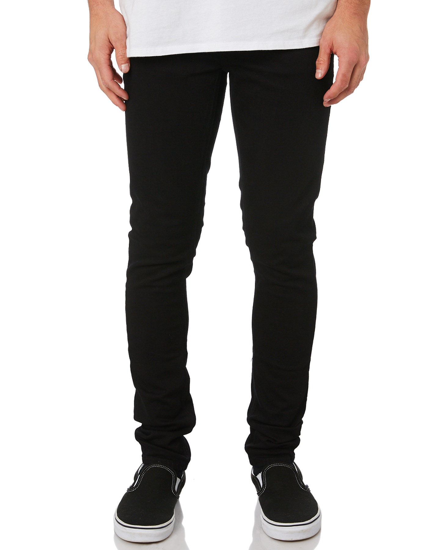 Nudie Jeans Co Skinny Lin Mens Jean - Black Black | SurfStitch