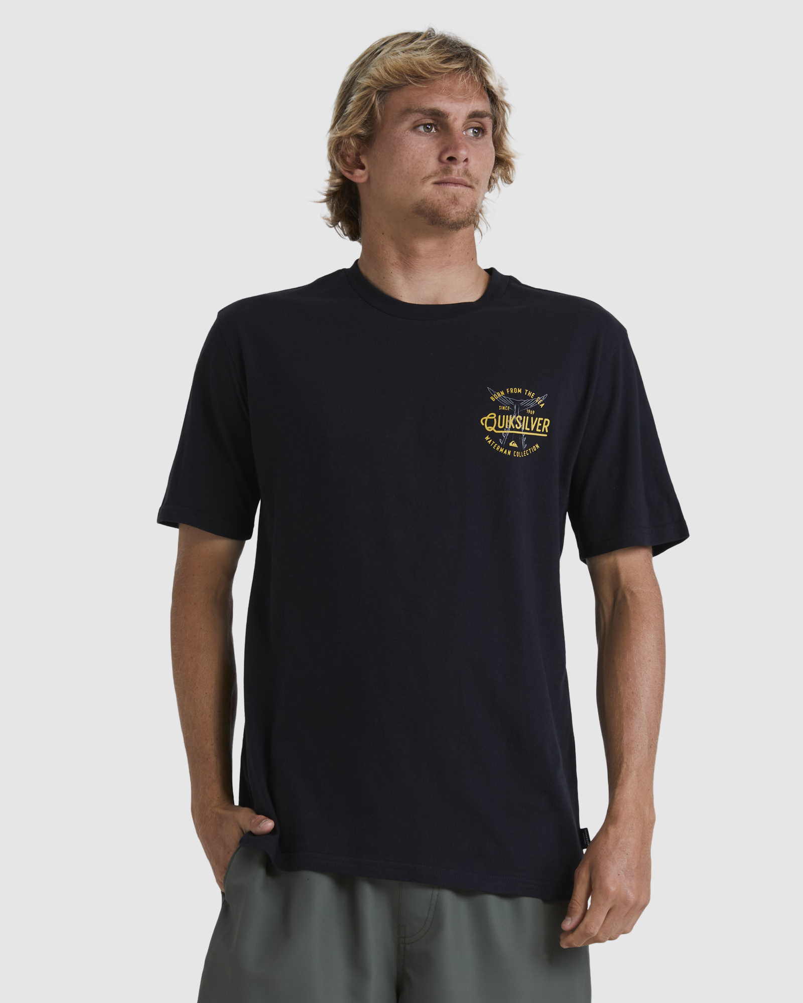 Quiksilver Mens Tail Up Tee - Black | SurfStitch