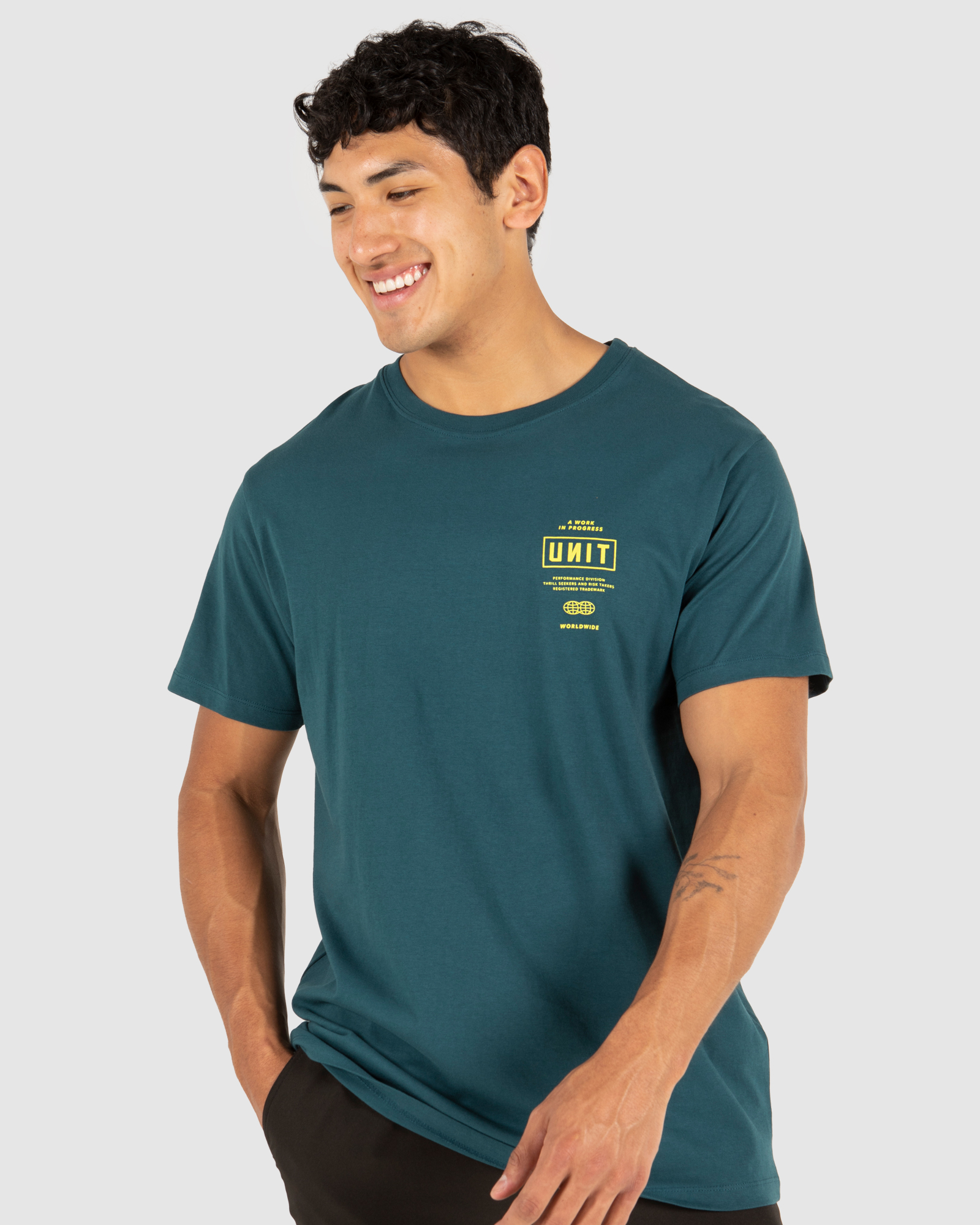 Unit Vision Mens Tee - Dk Teal | SurfStitch