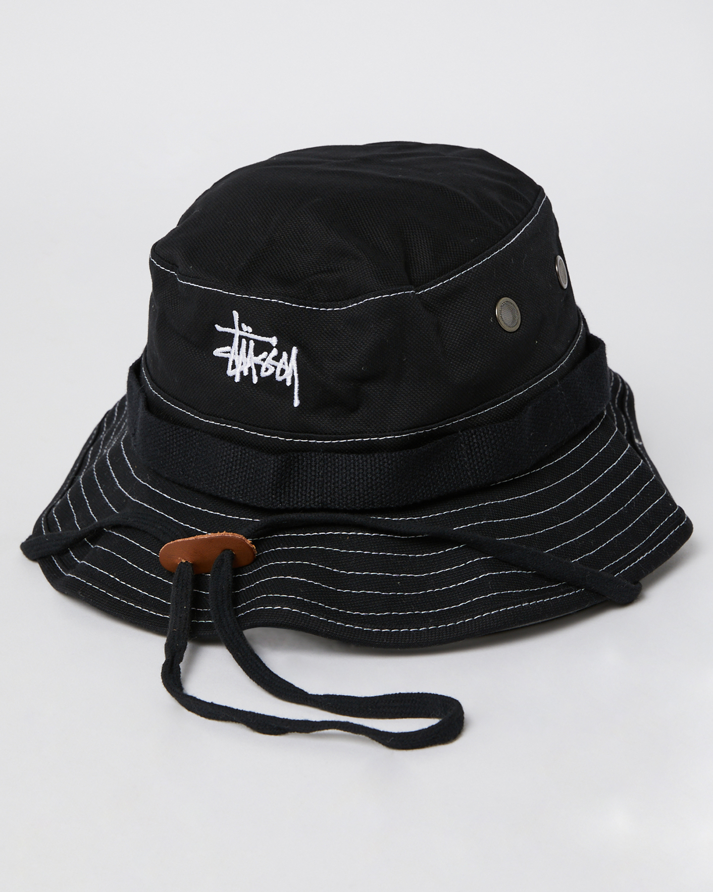 Stussy Contrast Topstitch Boonie Black | SurfStitch