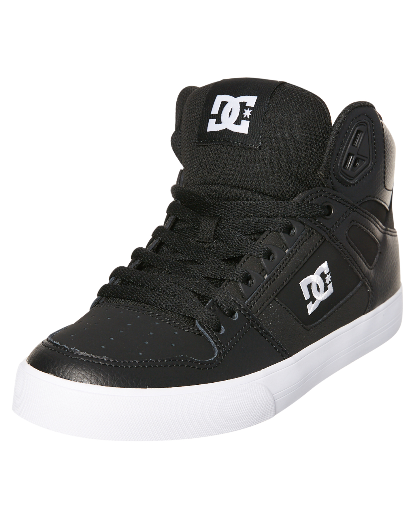 Dc Shoes Mens Pure High-Top Wc - Black White | SurfStitch
