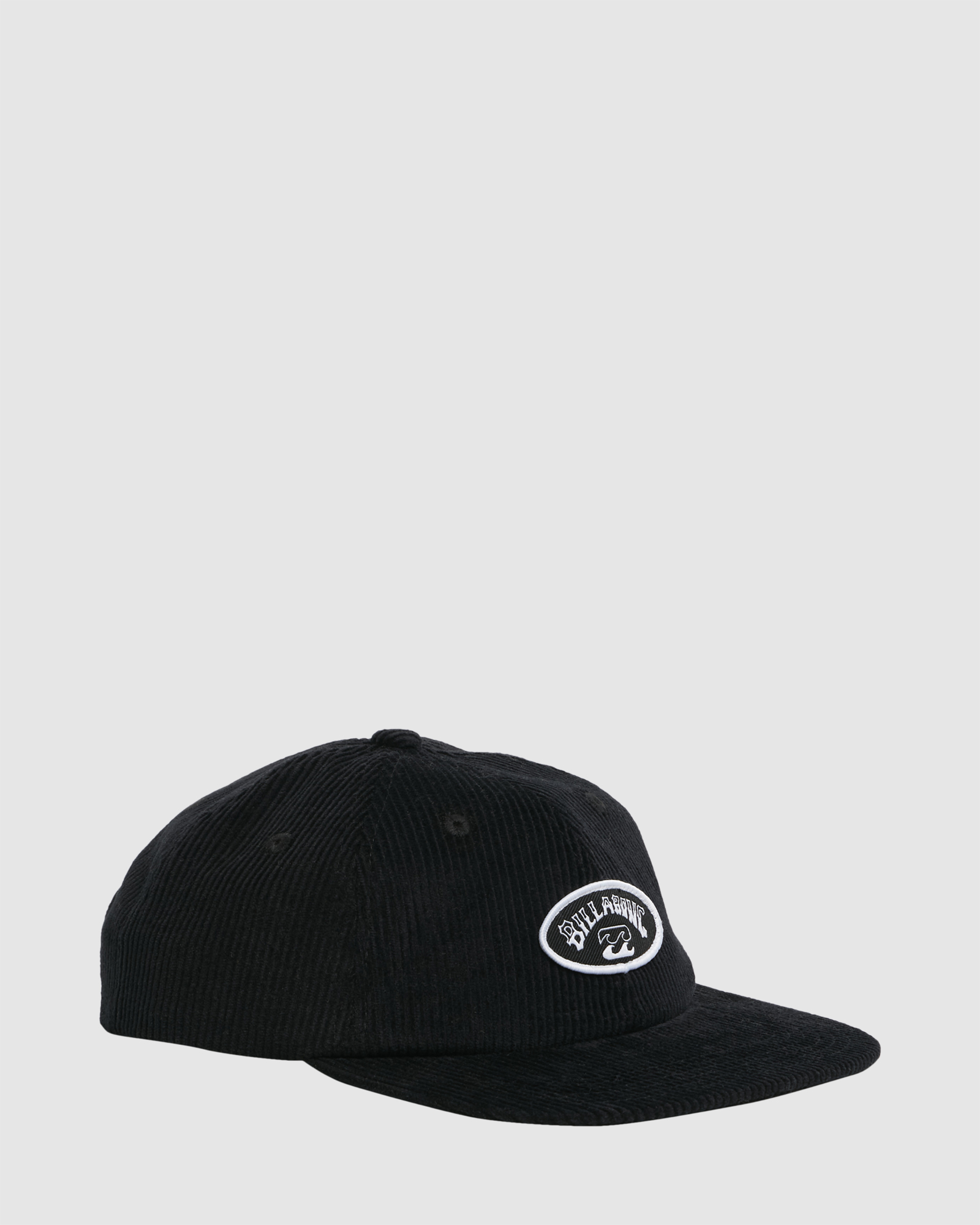 Billabong Mens Base Snapback Cap Black Corduroy SurfStitch
