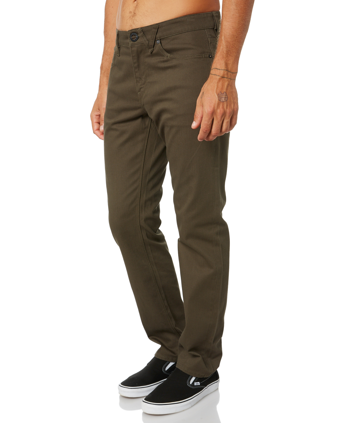Volcom Solver 5 Pocket Slub Mens Pant - Lead | SurfStitch