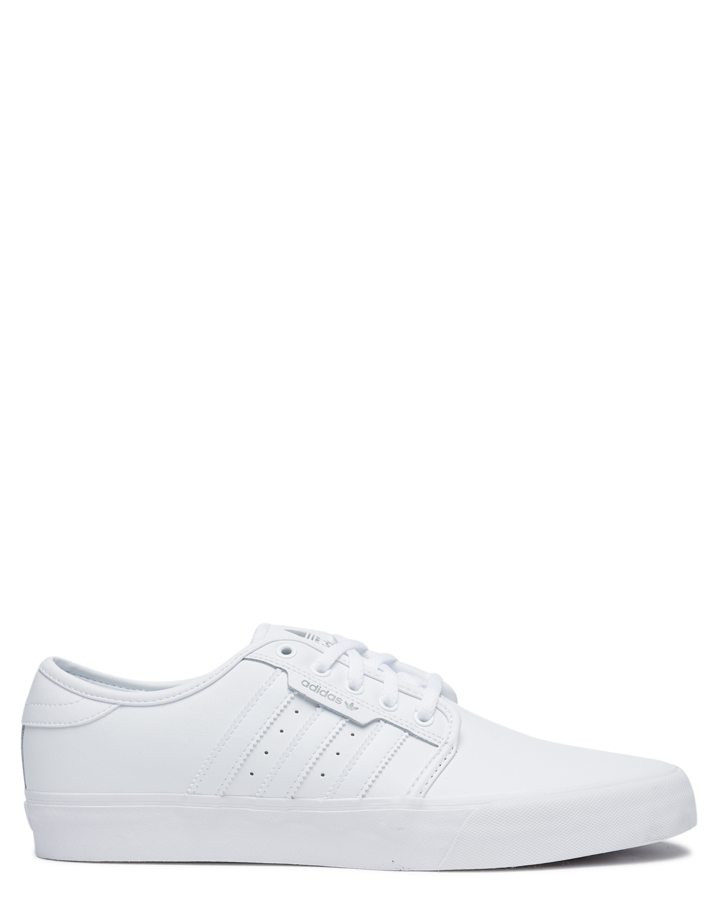 white leather adidas sneakers