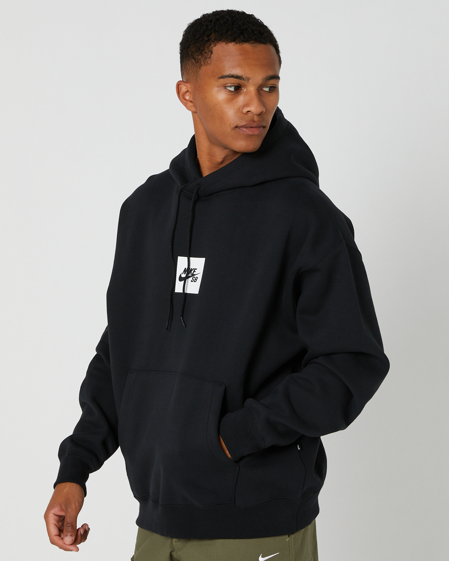 Nike Sb Box Logo Hooded Fleece - Black | SurfStitch