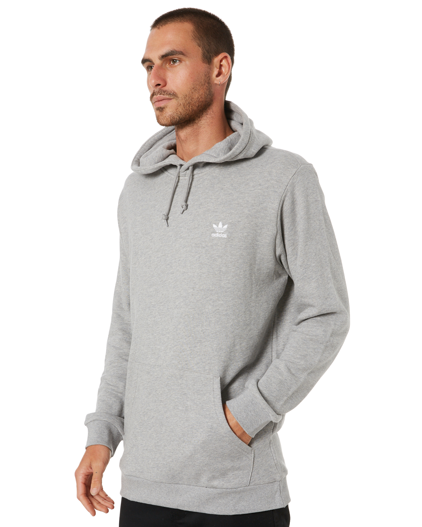 Adidas Essential Mens Hoody - Medium Grey Heather | SurfStitch