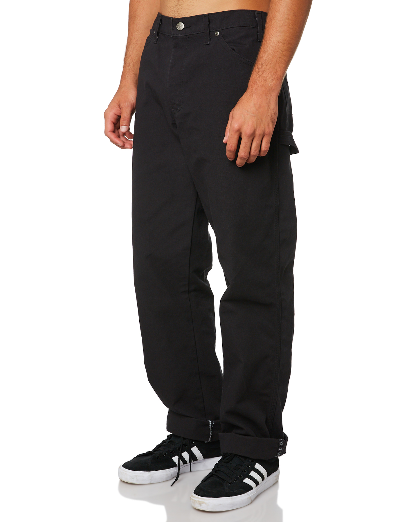 Dickies 1939 Relaxed Fit Duck Mens Carpenter Pant - Rinsed Black ...