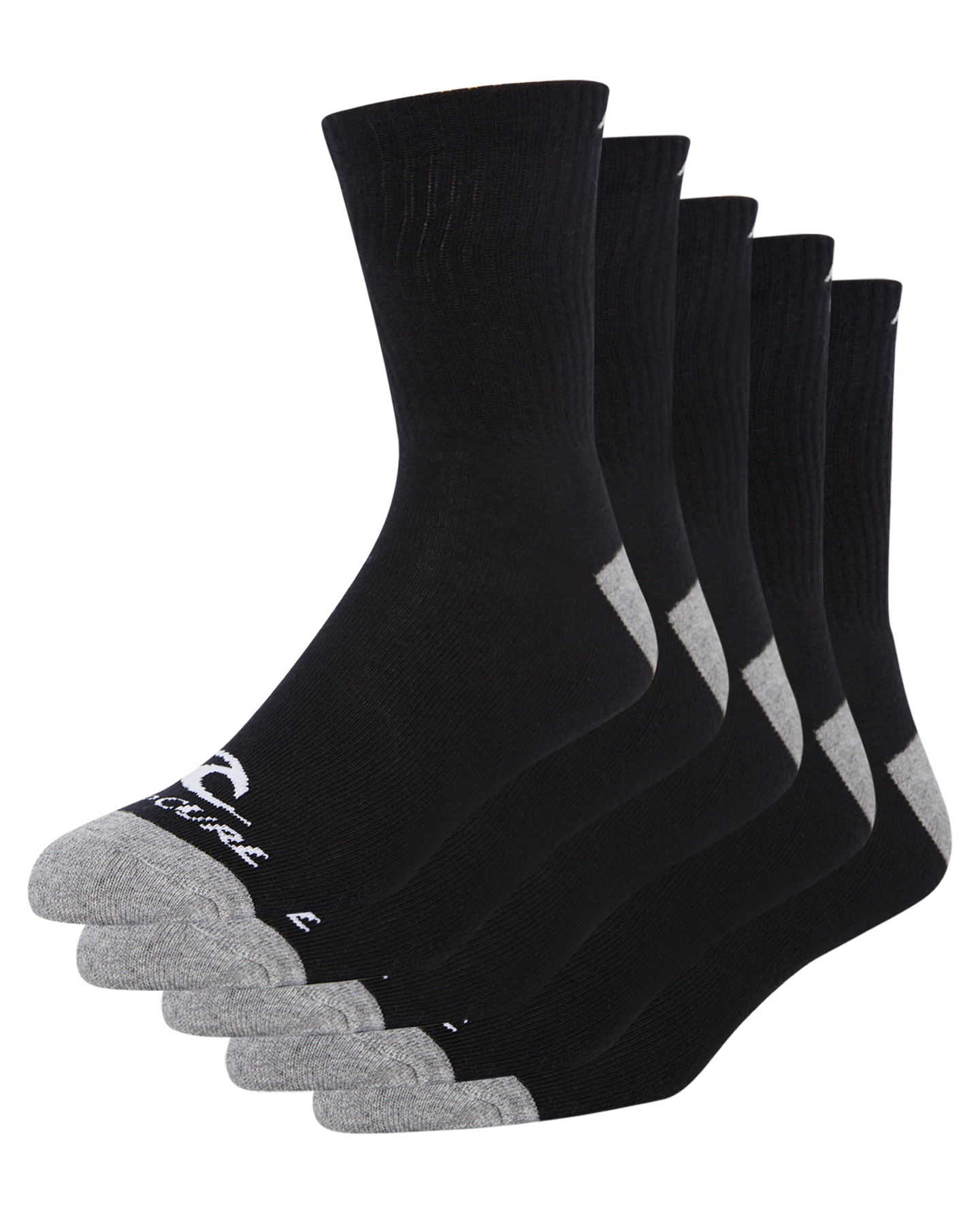 Rip Curl Rip Curl Crew Sock 5Pack - Black | SurfStitch