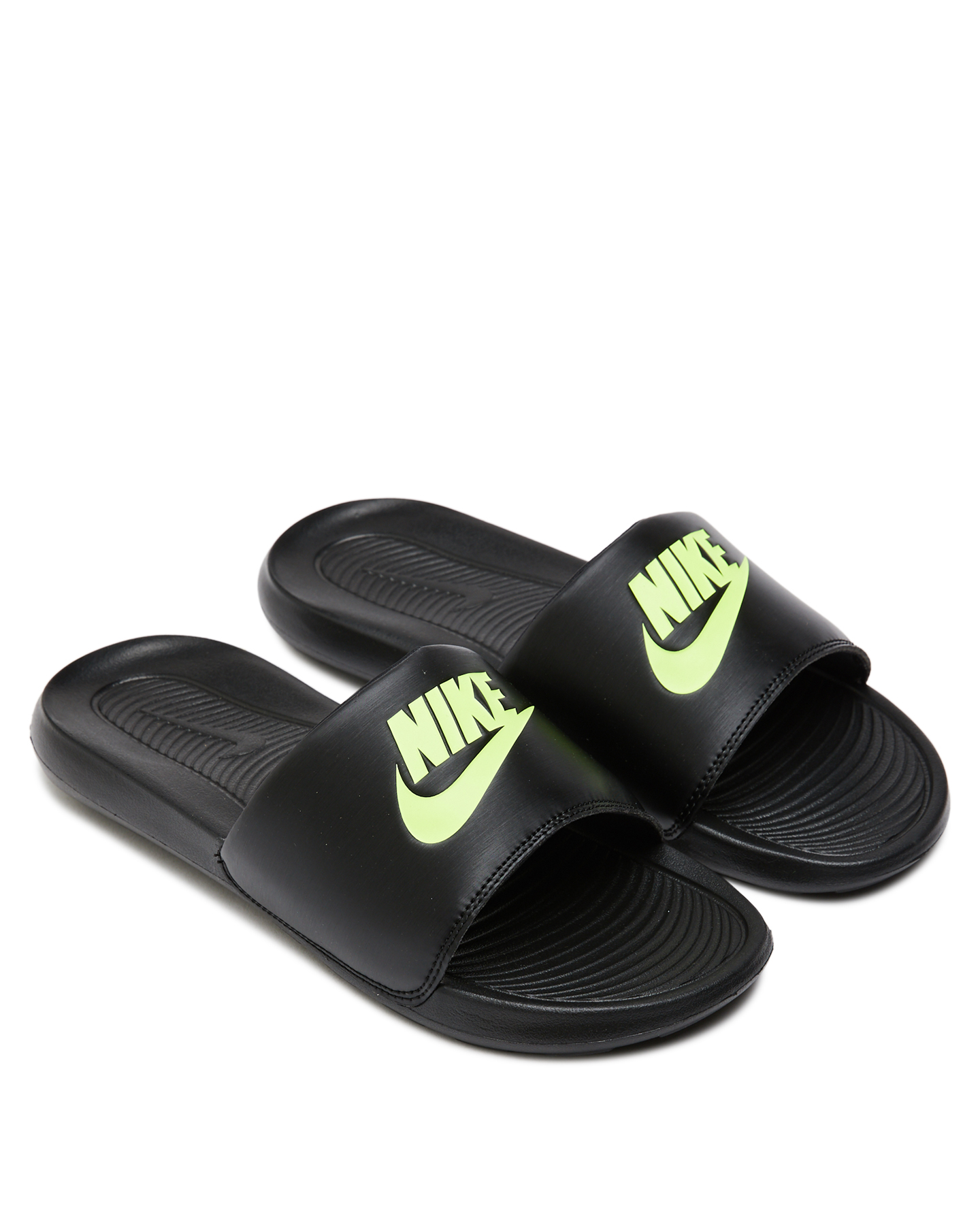 nike victori one slide men's black