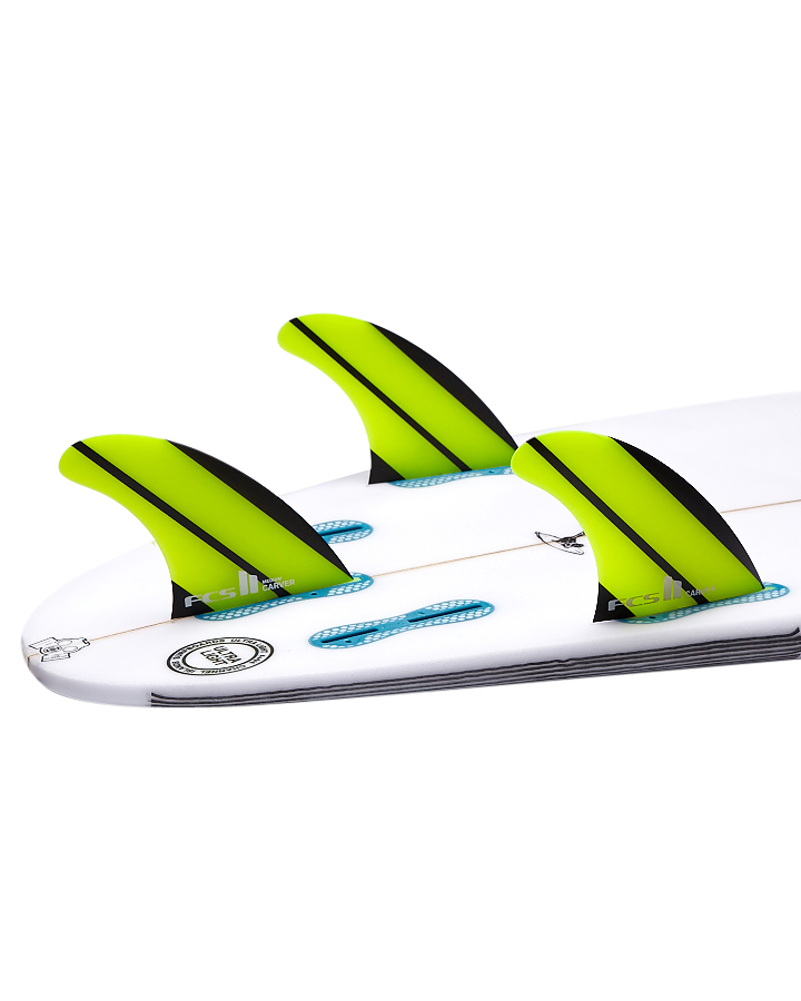 Fcs Fcs Ii Carver Neo Glass Tri Fin Set - Green | SurfStitch