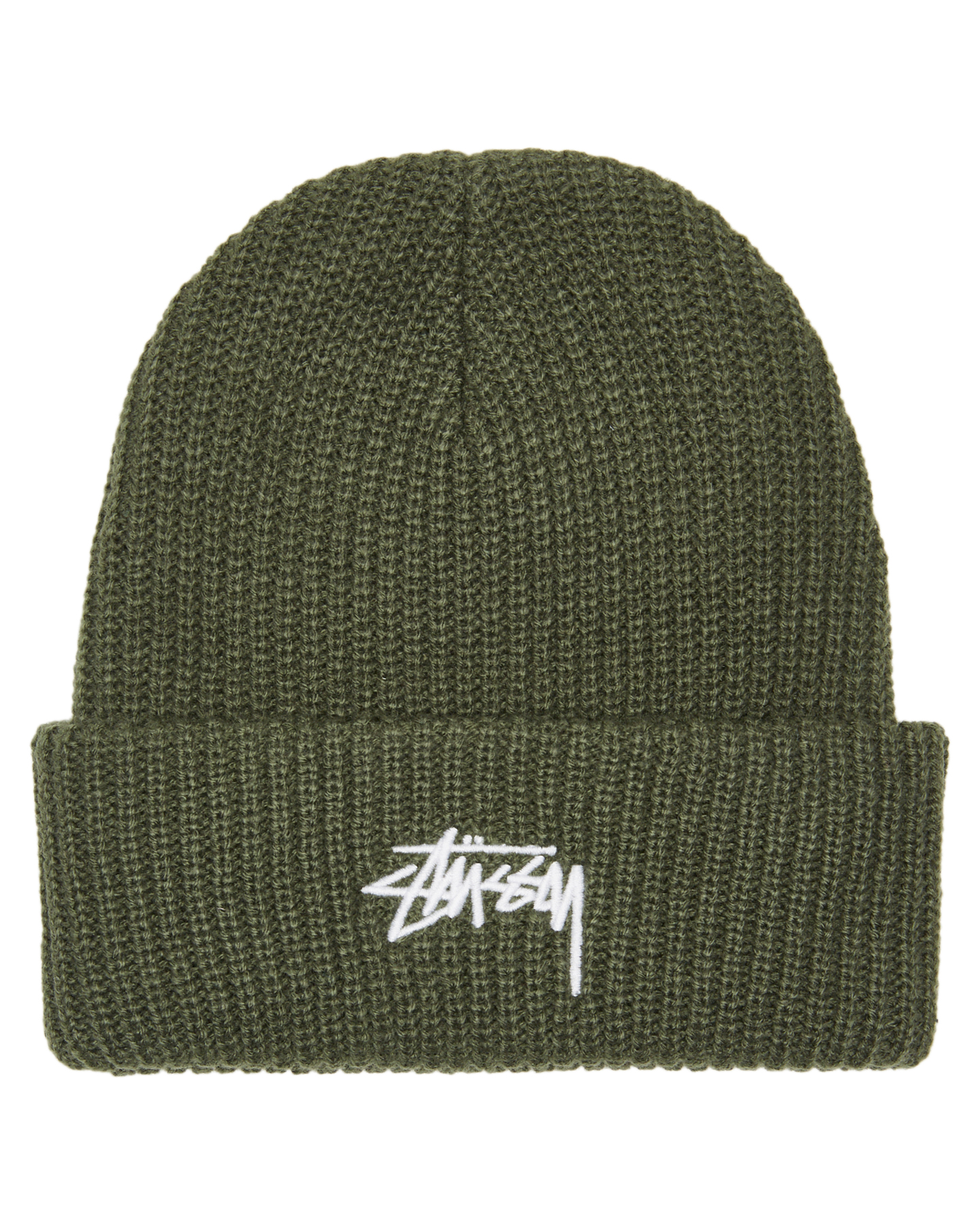 stussy green beanie