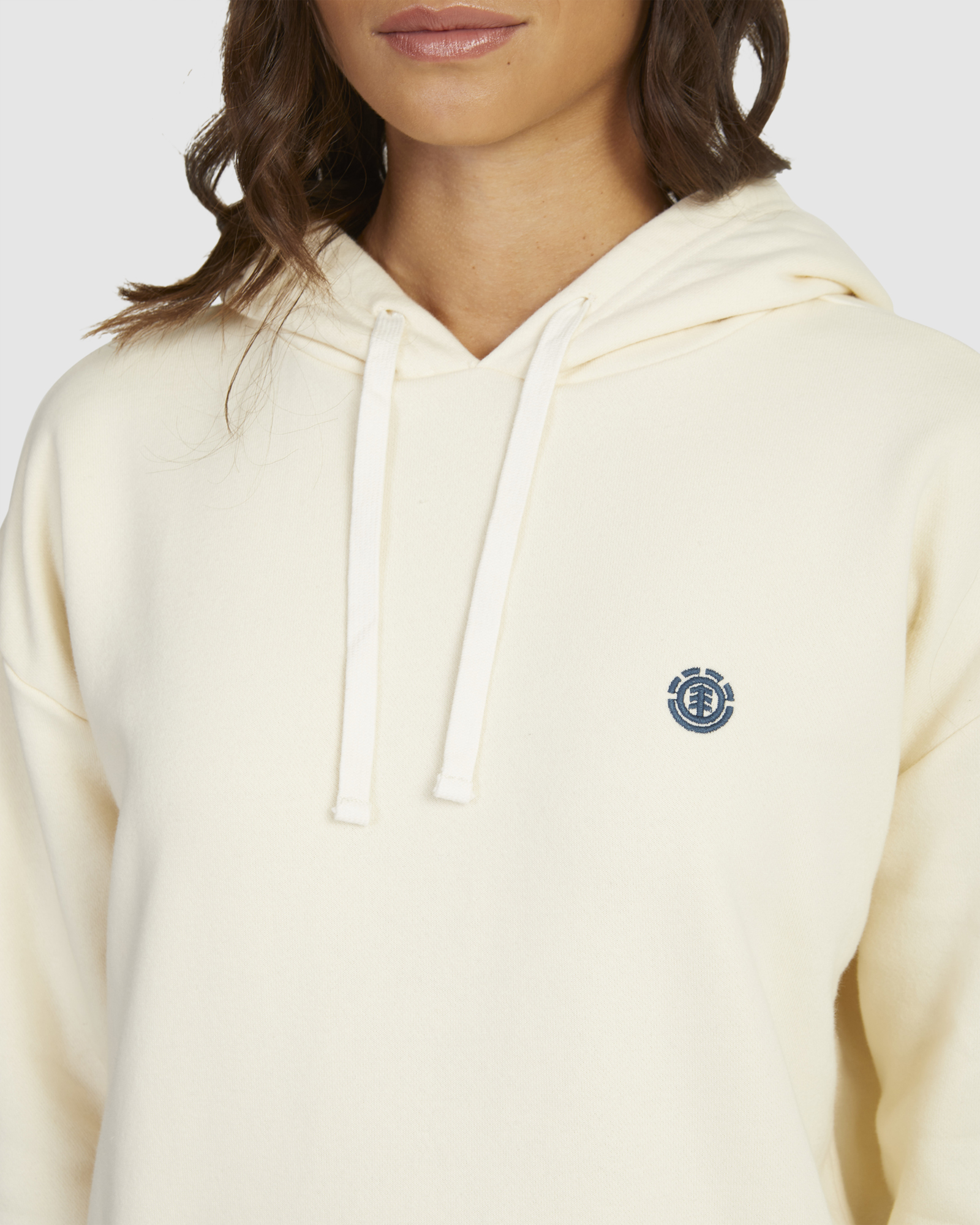 Element Cornette Long Sleeve Pullover Hoodie For Women Egret SurfStitch