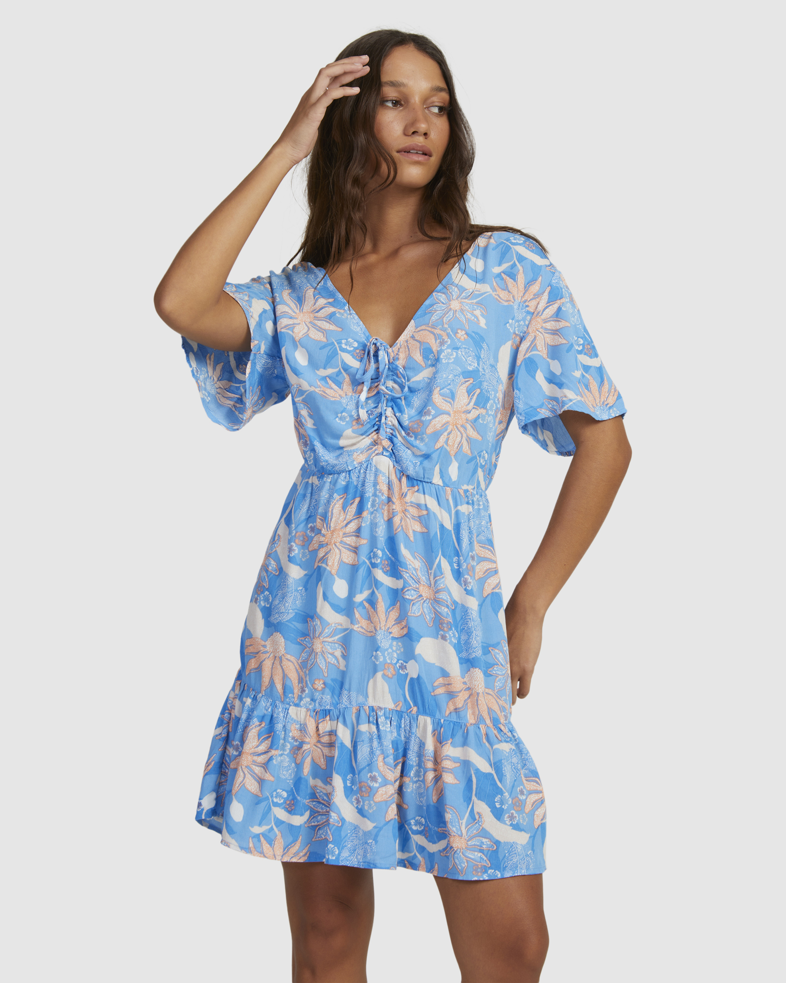 Roxy Womens Summer Flow Mini Dress - Azure Blue | SurfStitch