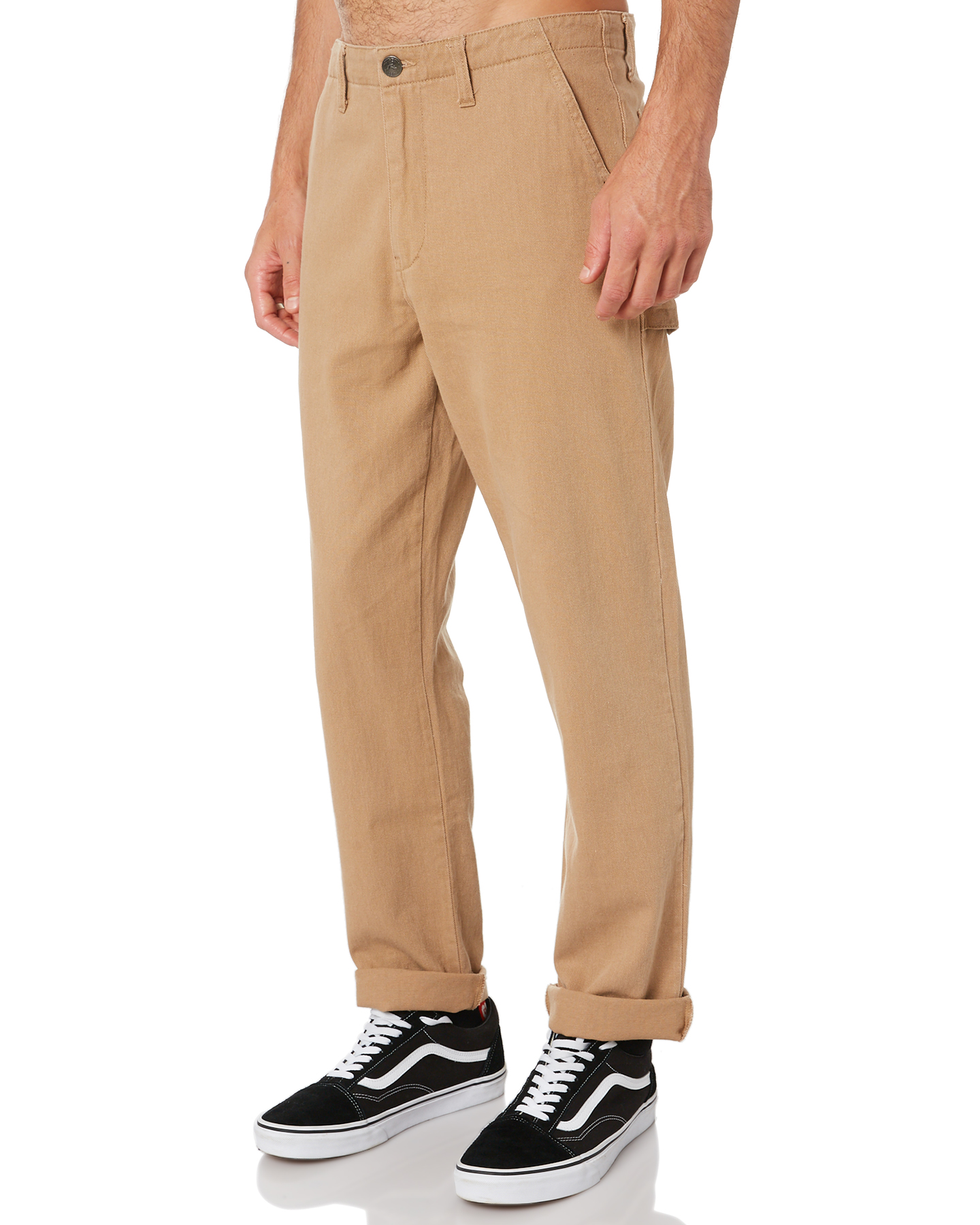 Rusty Charlie Mens Worker Pant - Latte | SurfStitch
