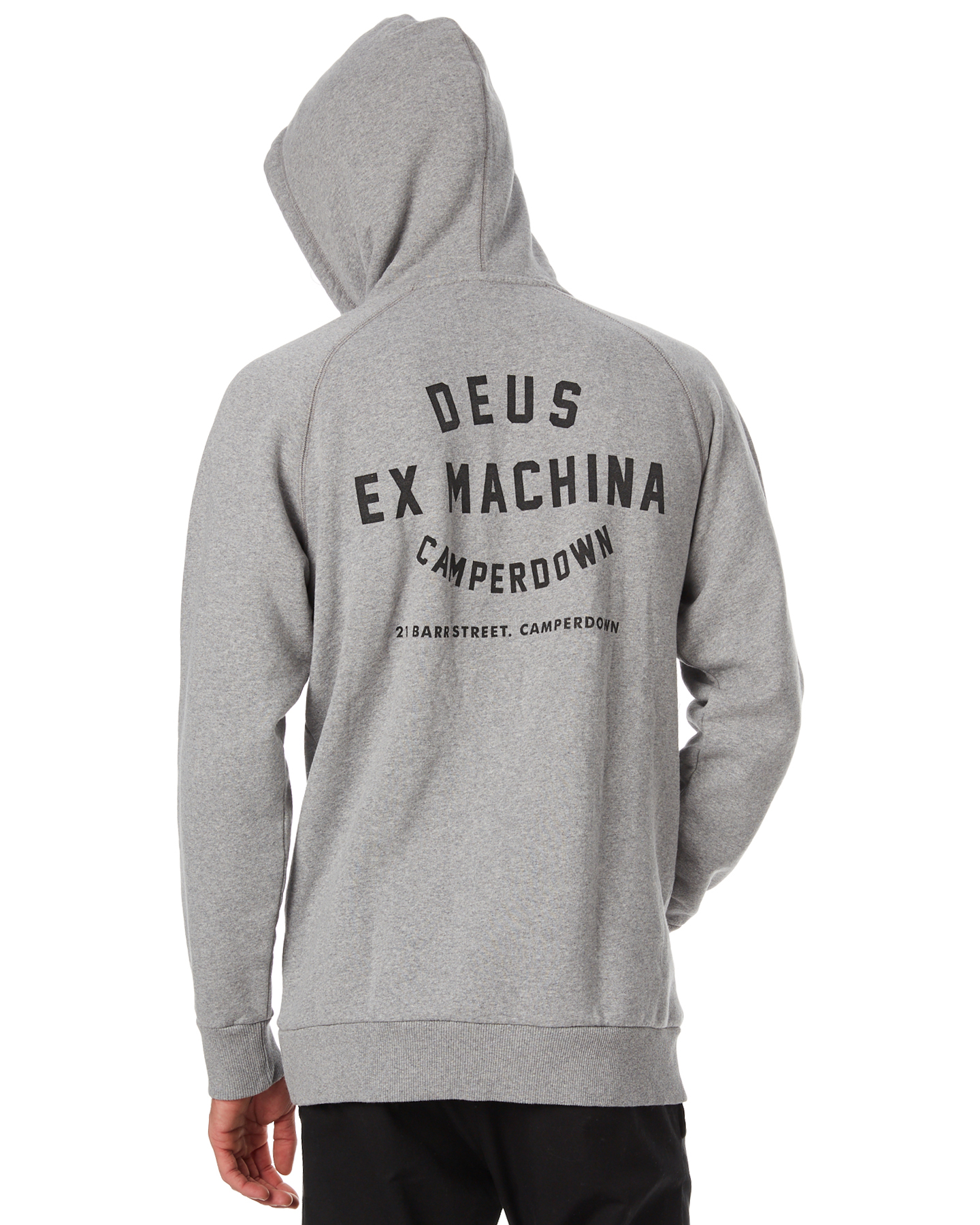 Deus Ex Machina Camperdown Address Mens Hoodie - Grey Marle | SurfStitch