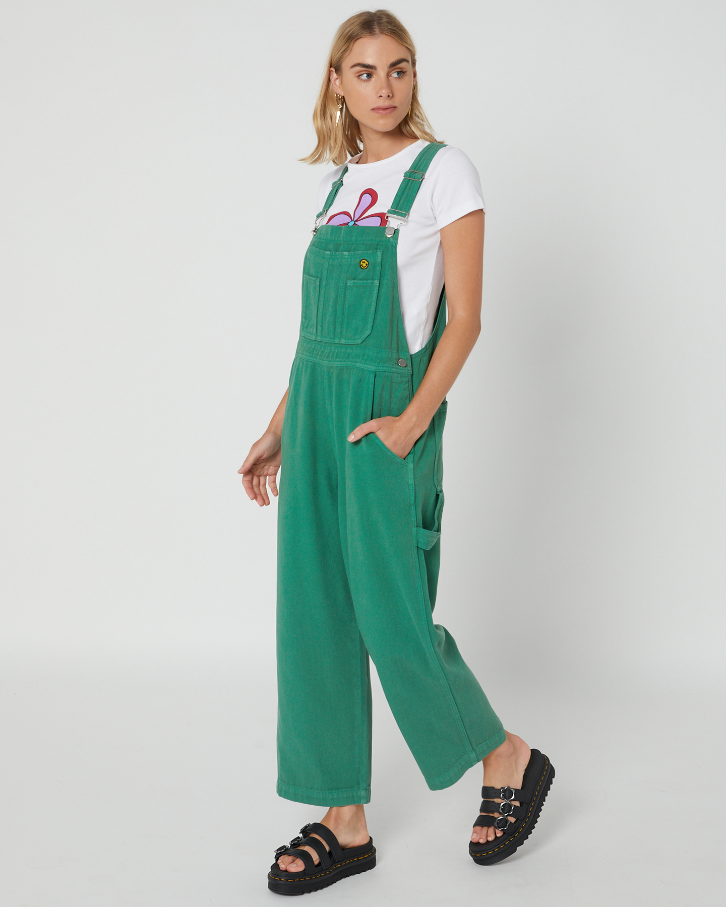 Misfit Heavenly People Overalls - Mint | SurfStitch