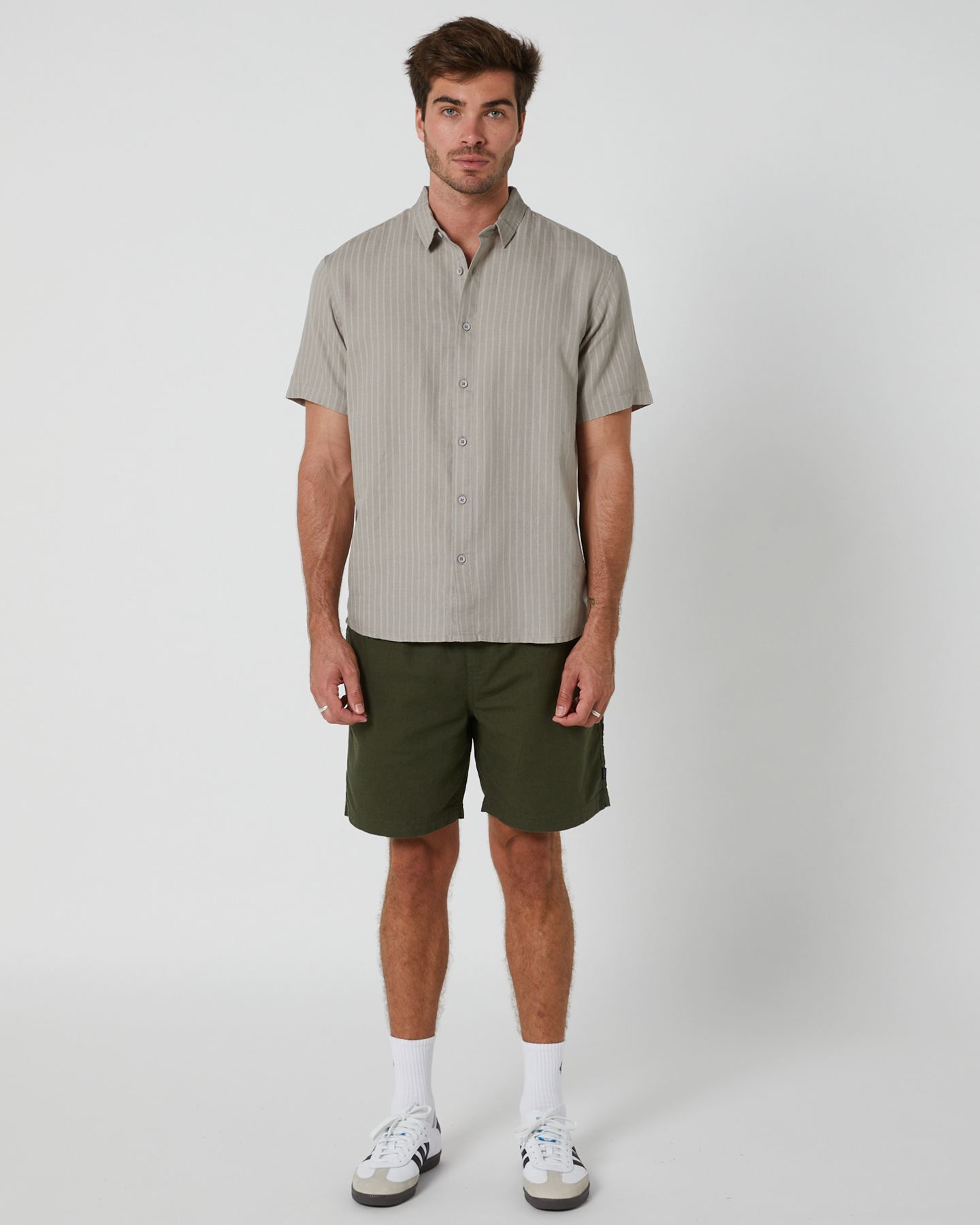 Silent Theory Johnston Ss Shirt - Olive | SurfStitch