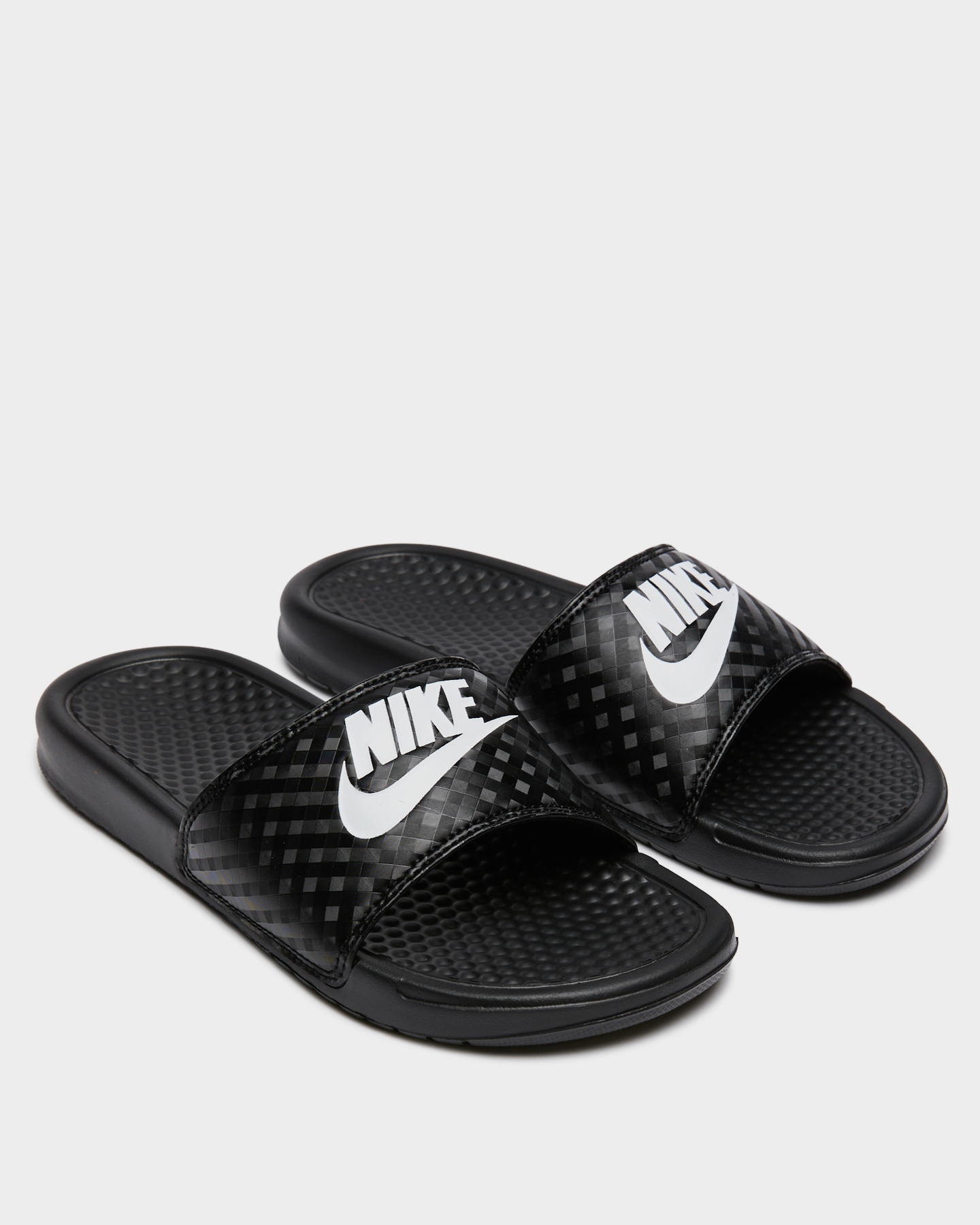 black nike slides