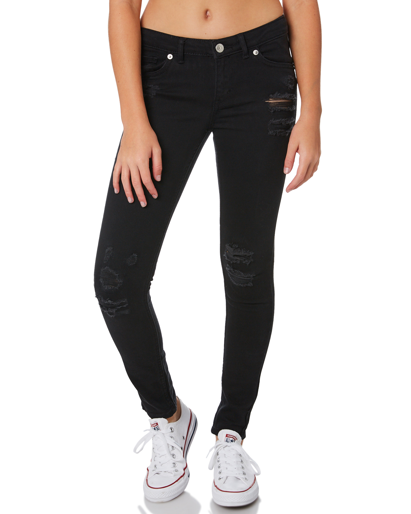 Levi's Girls 710 Super Skinny Jean - Teen - Black | SurfStitch