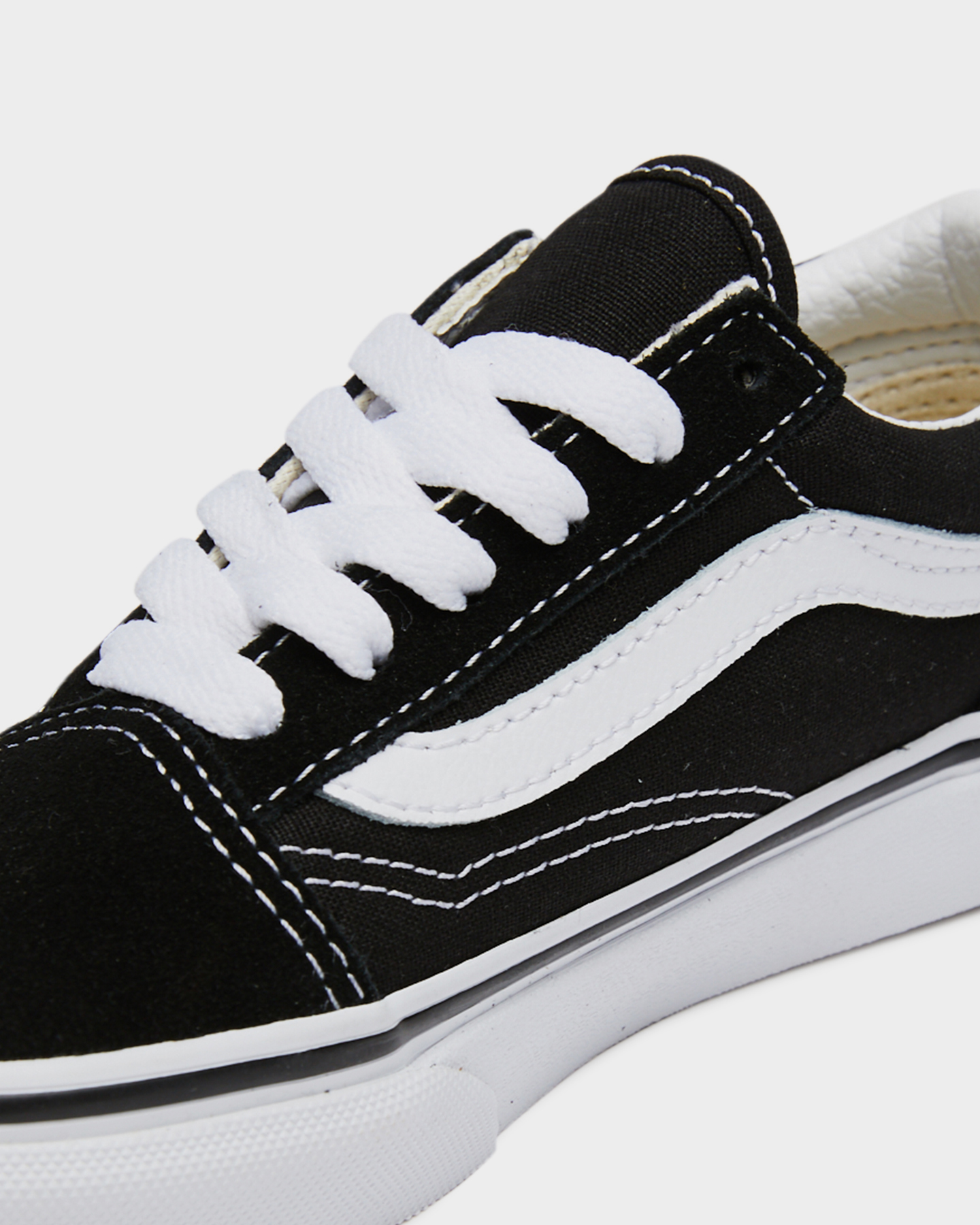 Vans Kids Old Skool Black True White SurfStitch