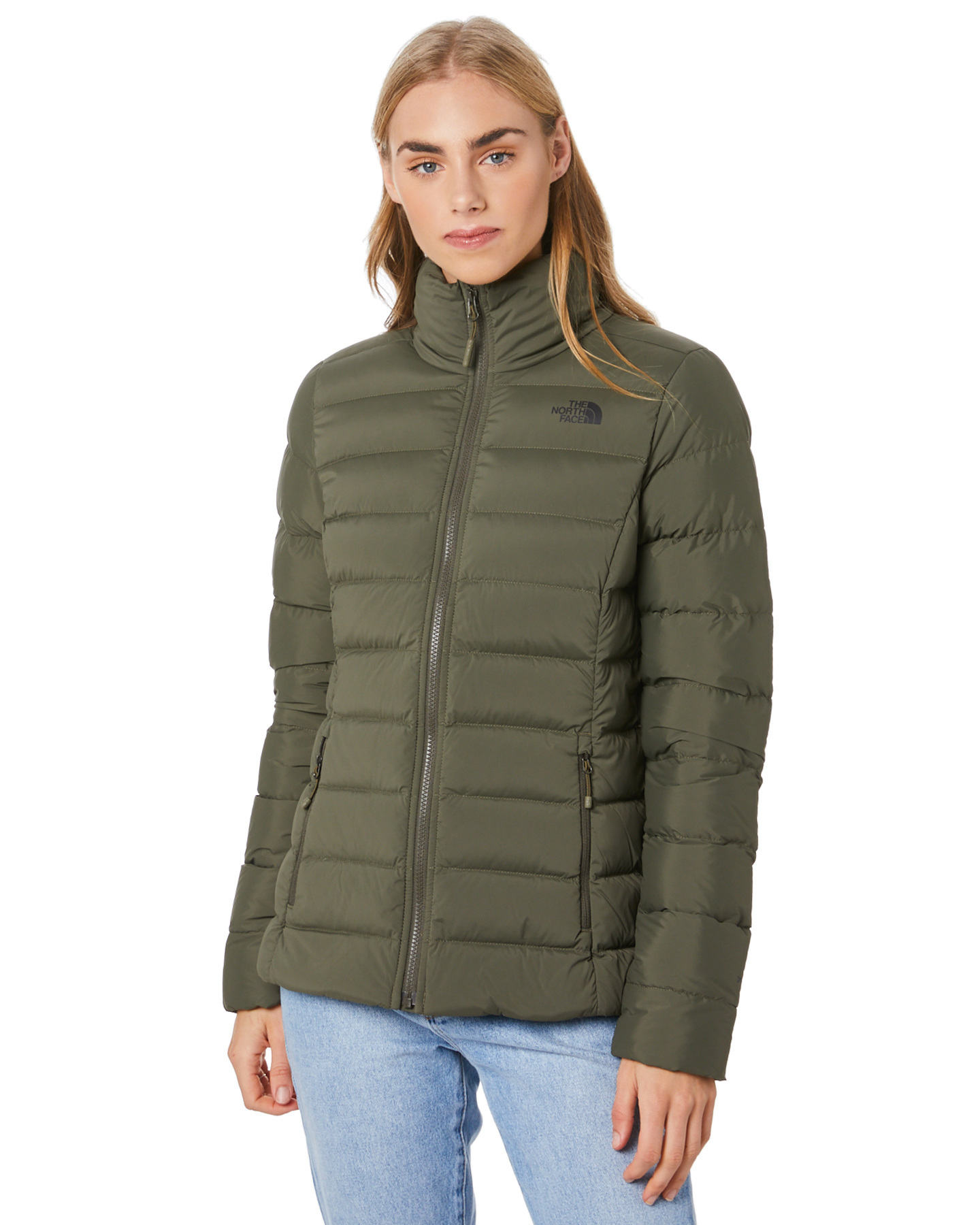 green north face jacket ladies